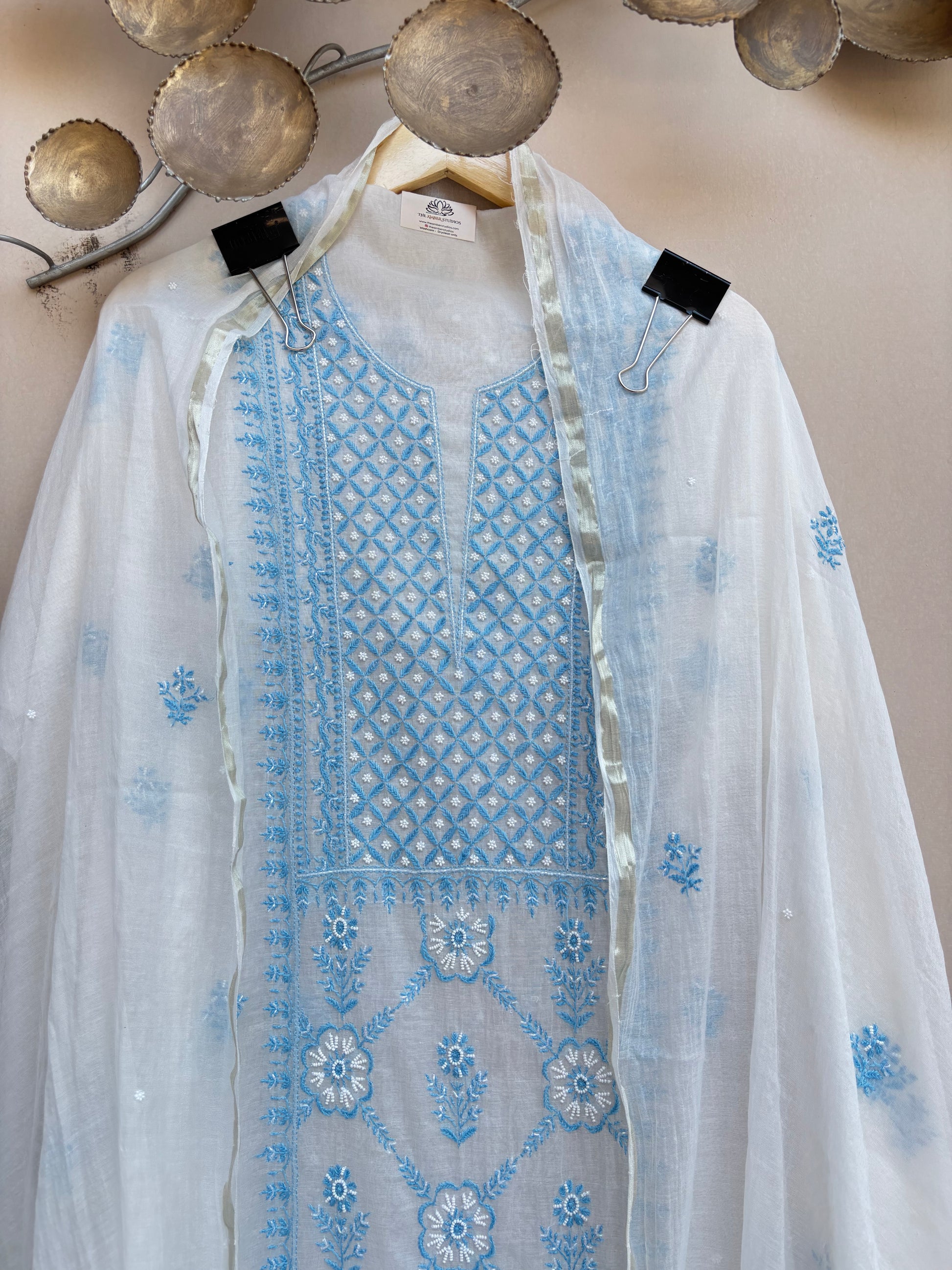 Aasma Noor Chikankari Unstitched Suit