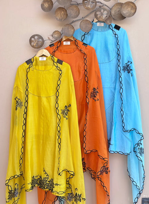 Shazmin Pure Chanderi Silk Unstitched Suit