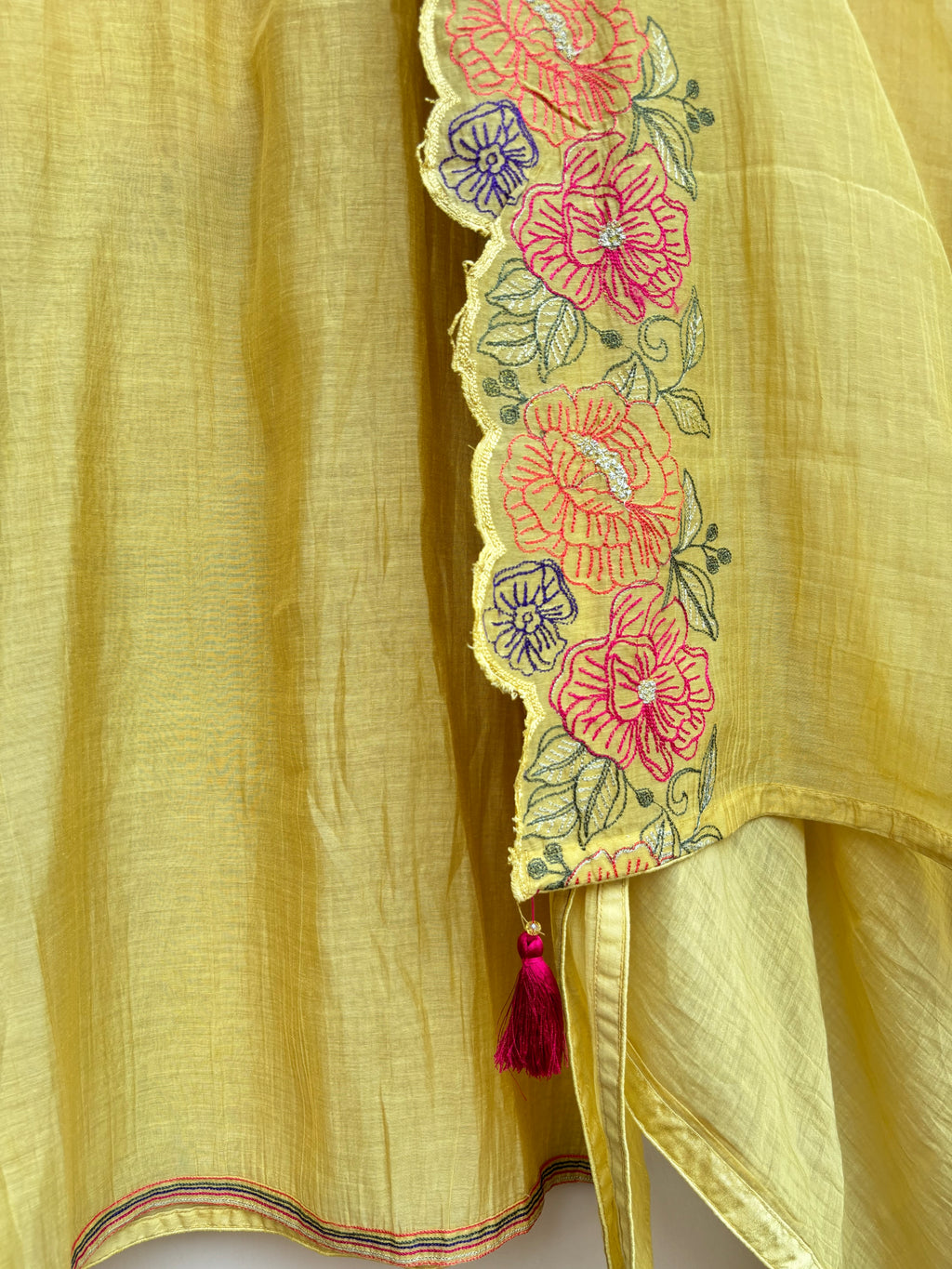 Gulbahaar Tassel Unstitched Suit