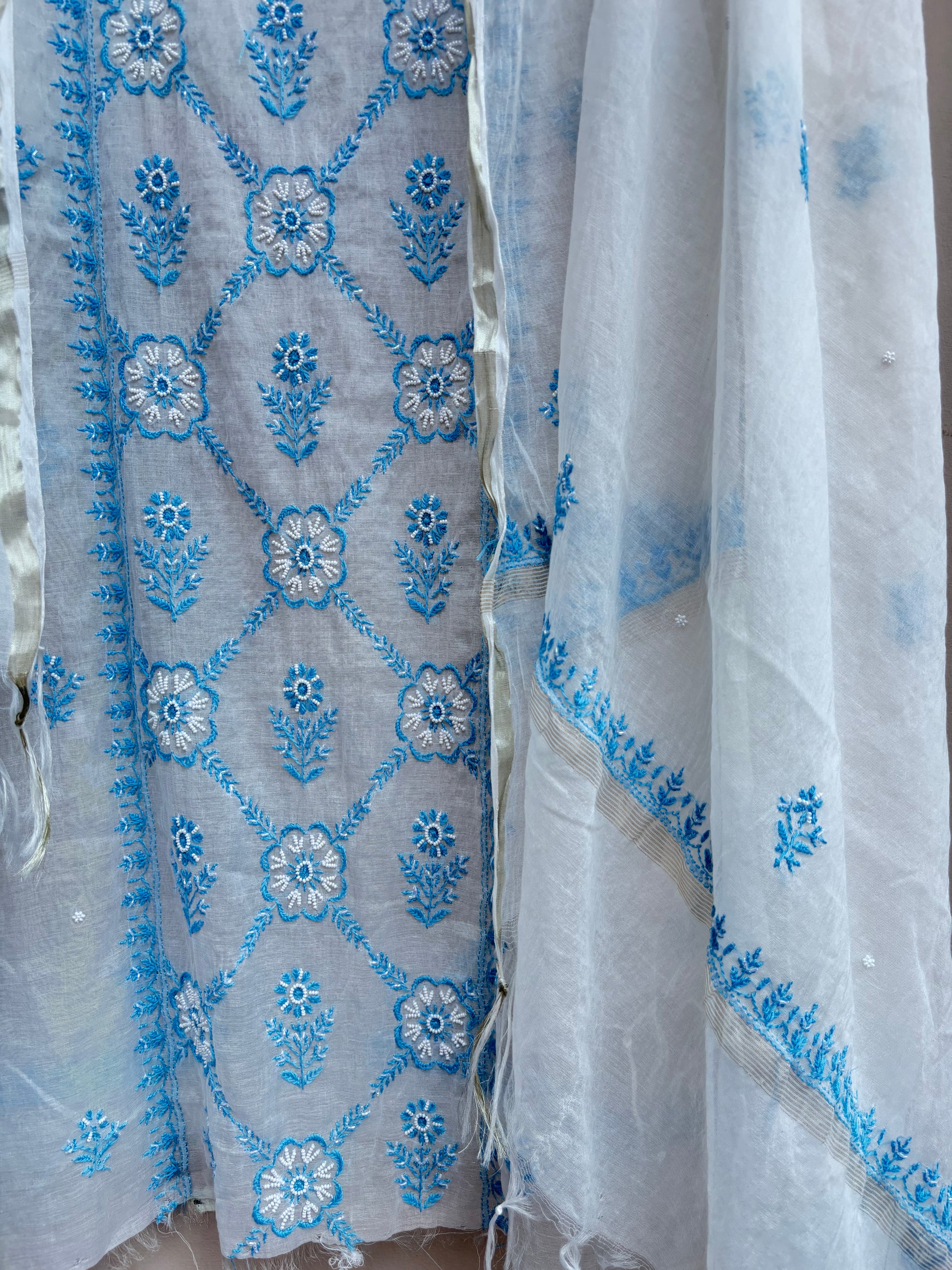 Aasma Noor Chikankari Unstitched Suit