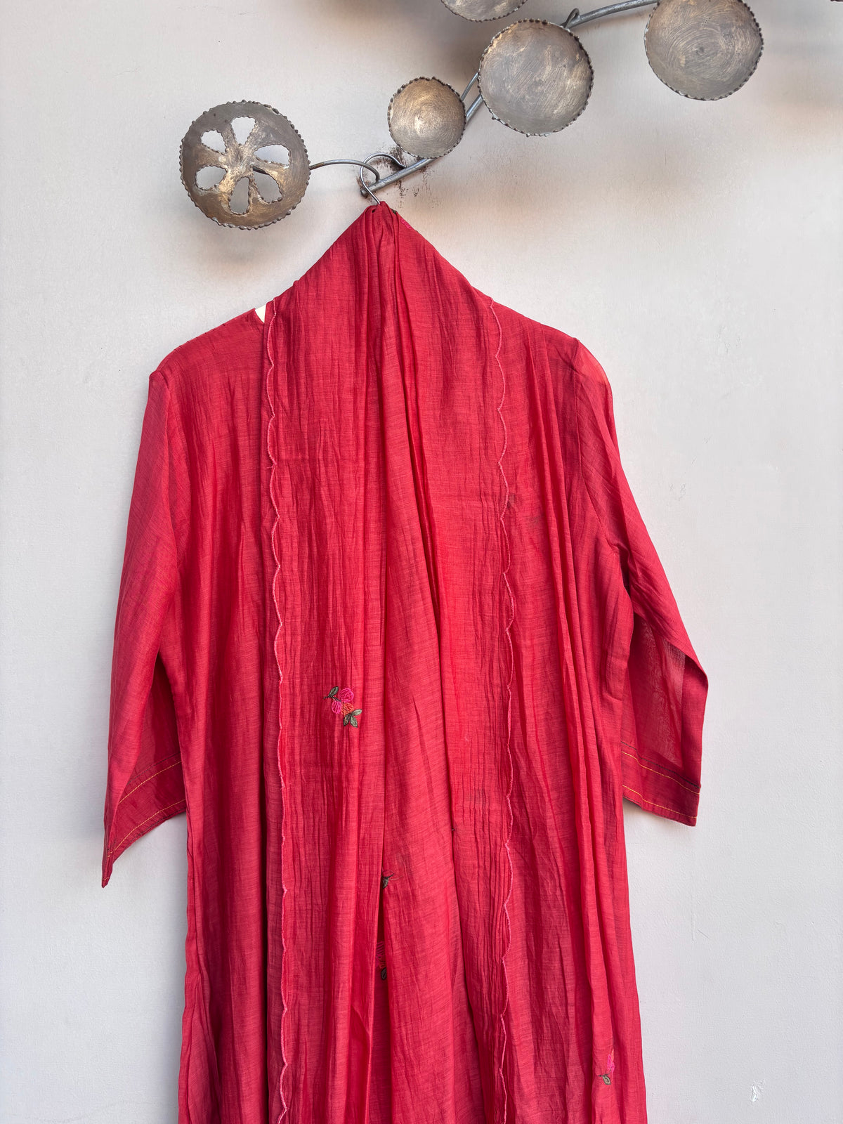 Mahnoor Mulmul Chanderi Kurta Set