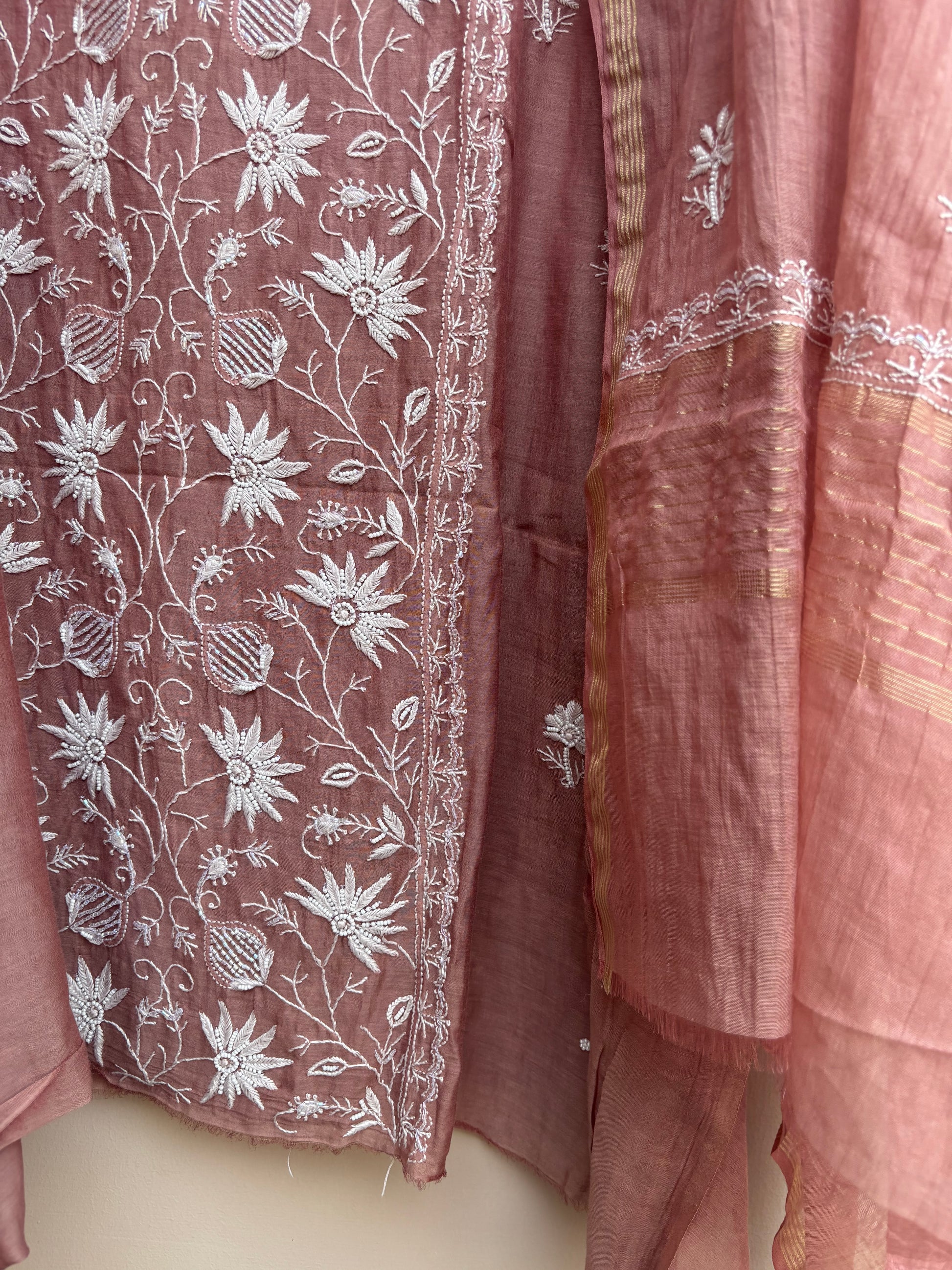 Close up of embroidery