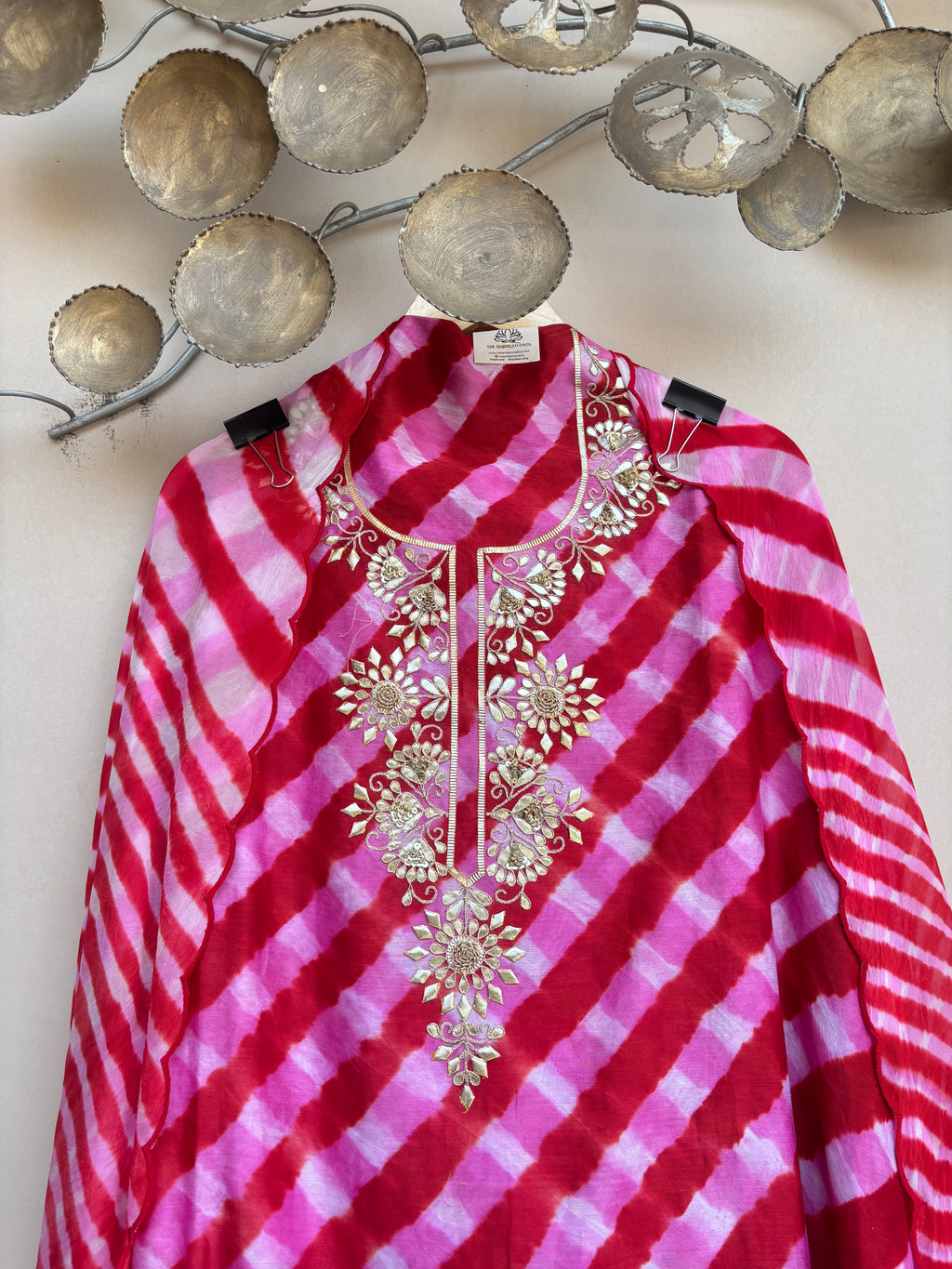 Gulnaar Leheriya Festive Unstitched Suit