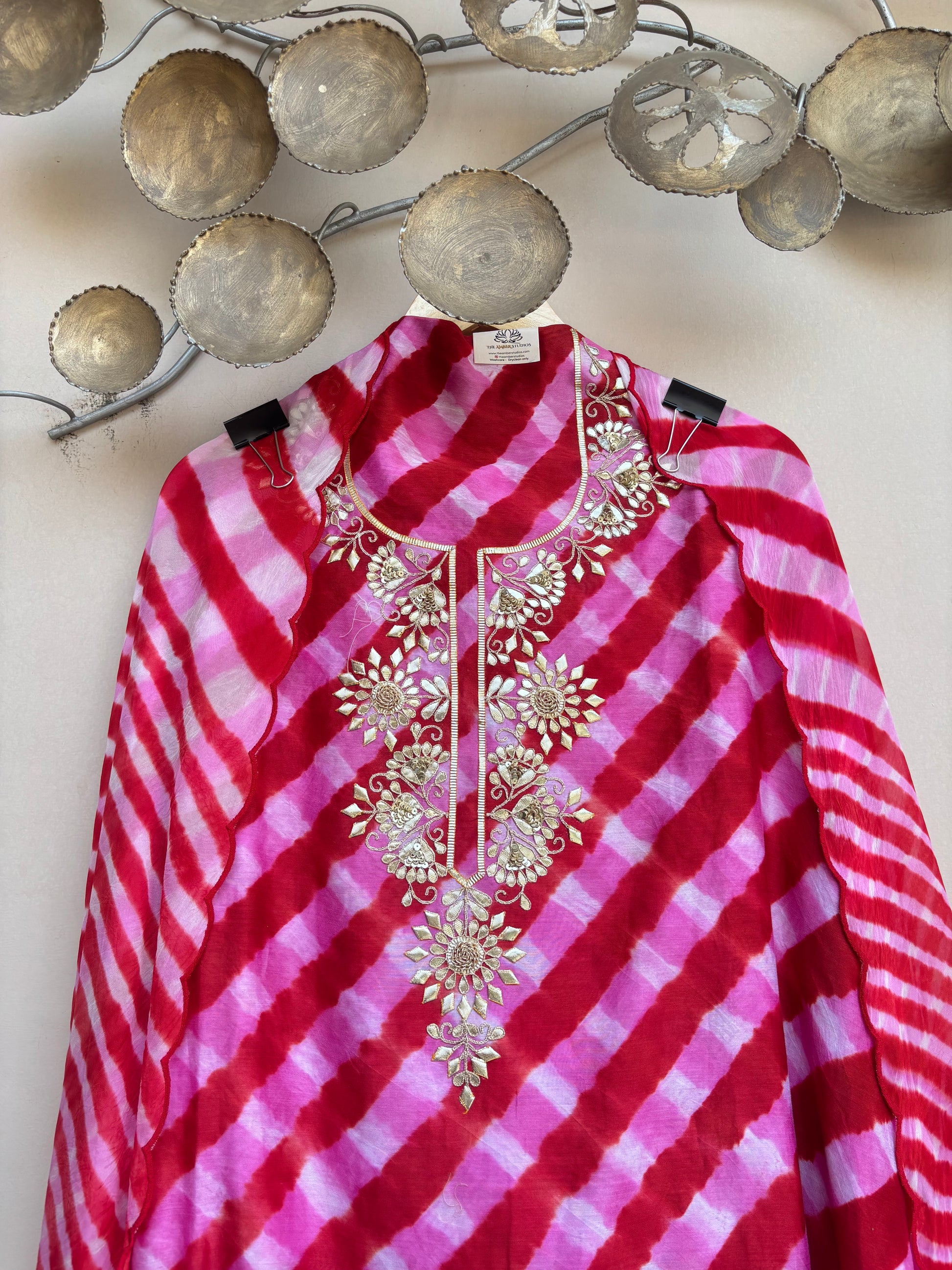 Gulnaar Leheriya Festive Unstitched Suit