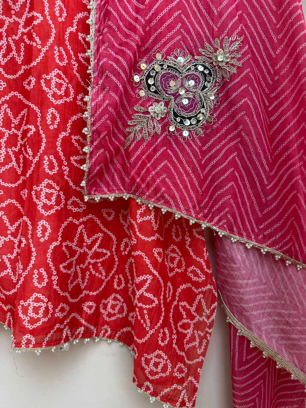 Zaria Bandej Mulmul Chanderi Unstitched Suit