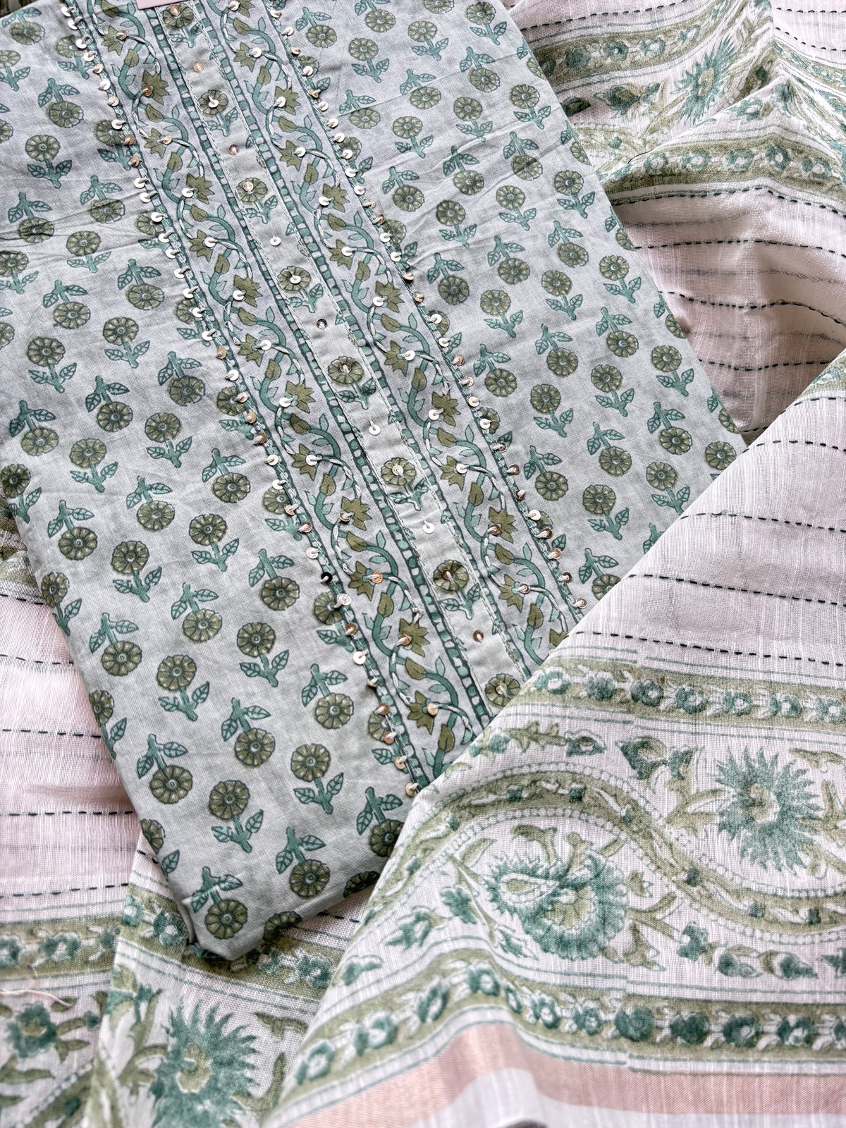 Kachnar Cotton Unstitched Suit
