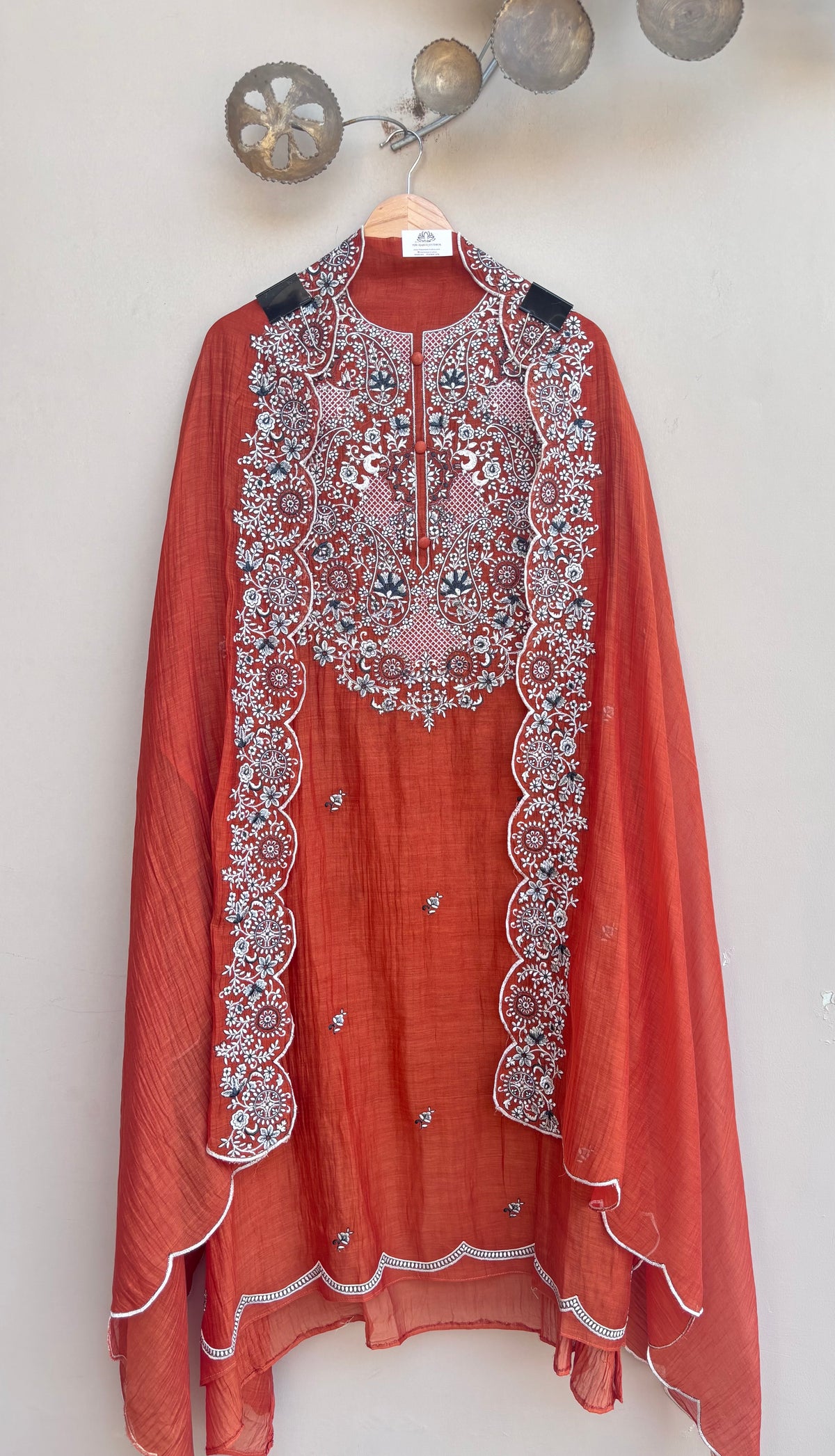 Lameesa Luxe Mulmul Chanderi Unstitched Suit