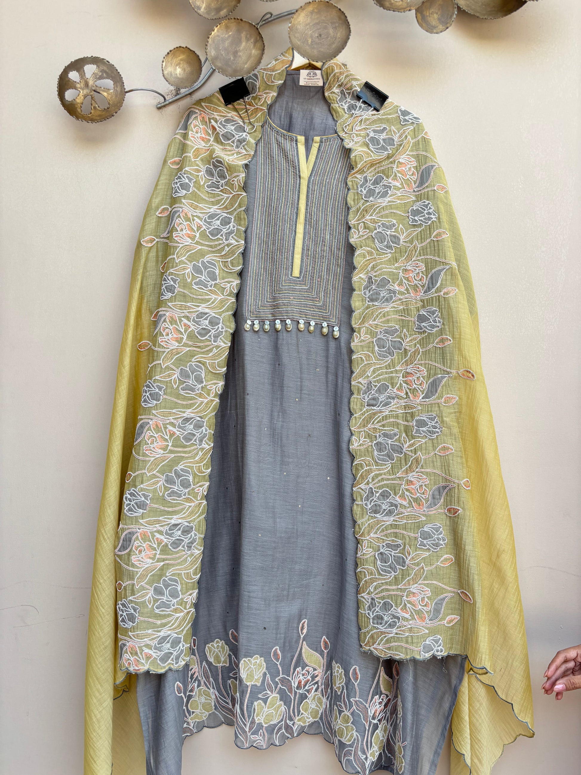 Tulip Whisper Unstitched Suit
