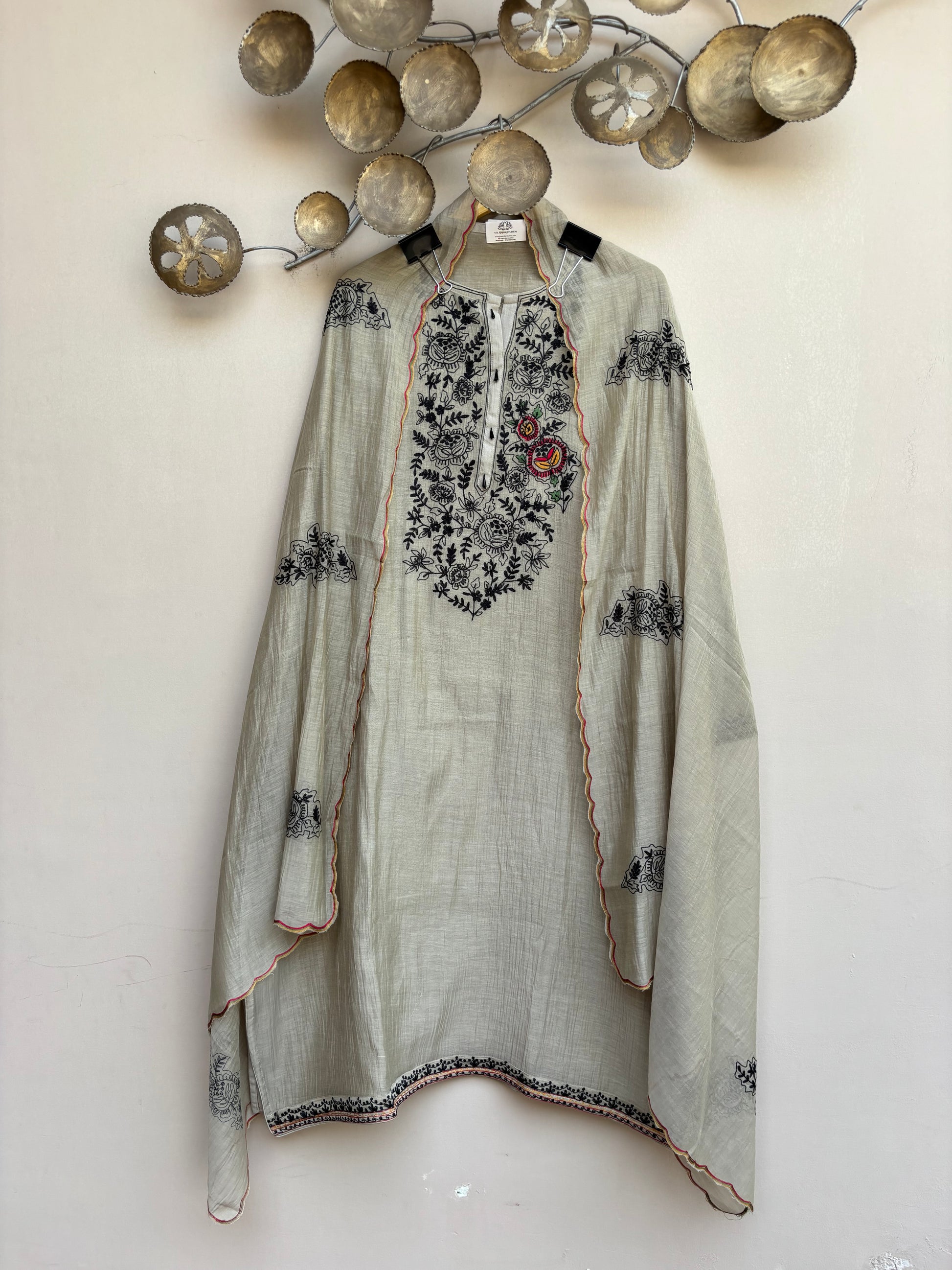 Gulbahar Noir Unstitched Suit