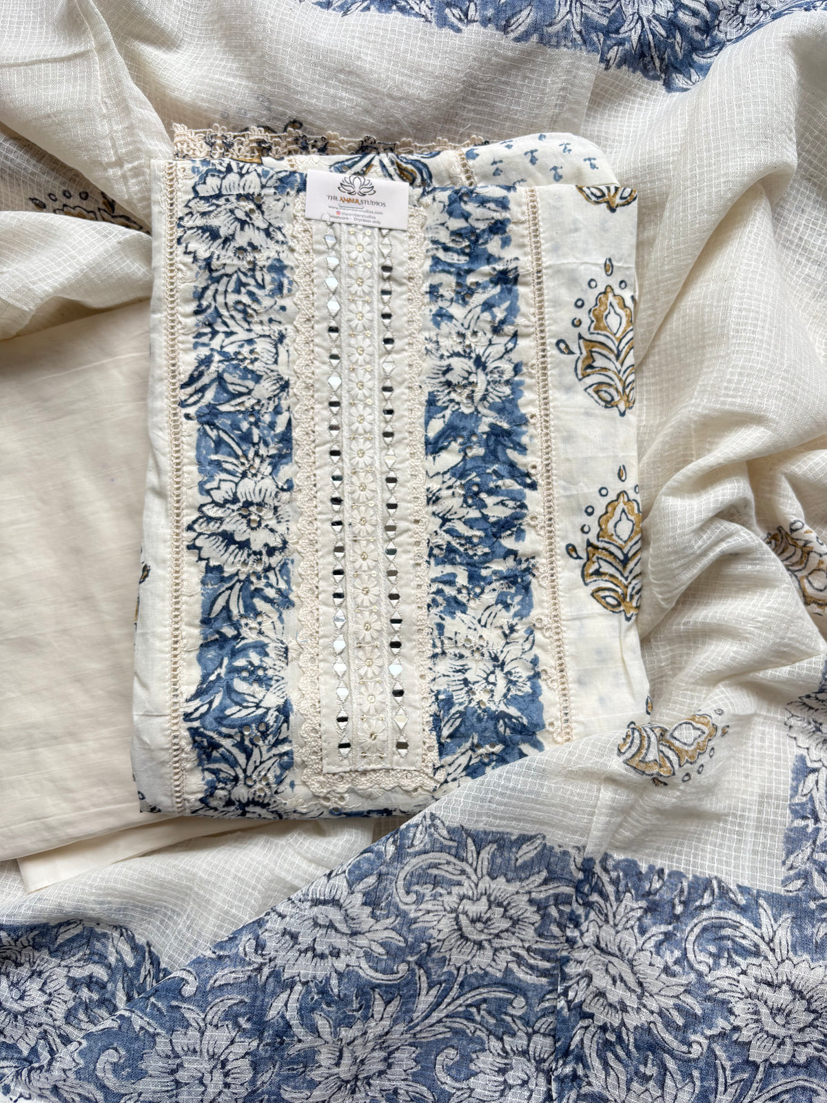 Madhuban Hakooba Cotton Unstitched Suit