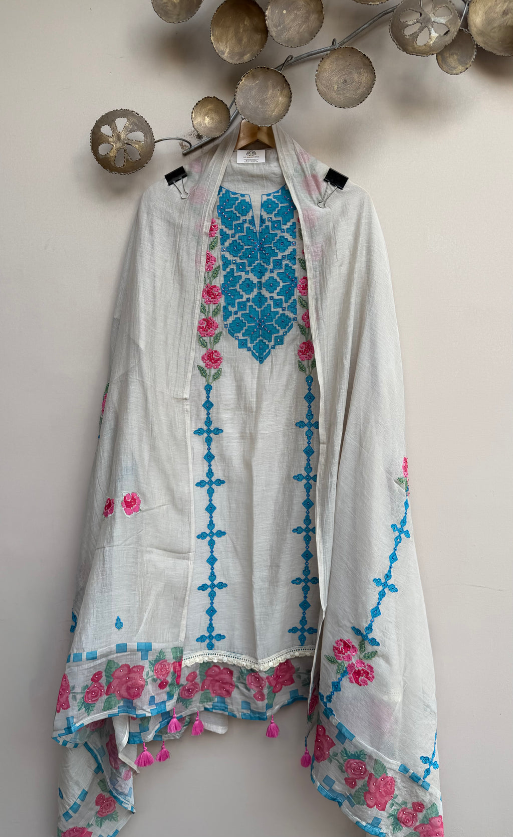Haya Appliqué Unstitched Suit