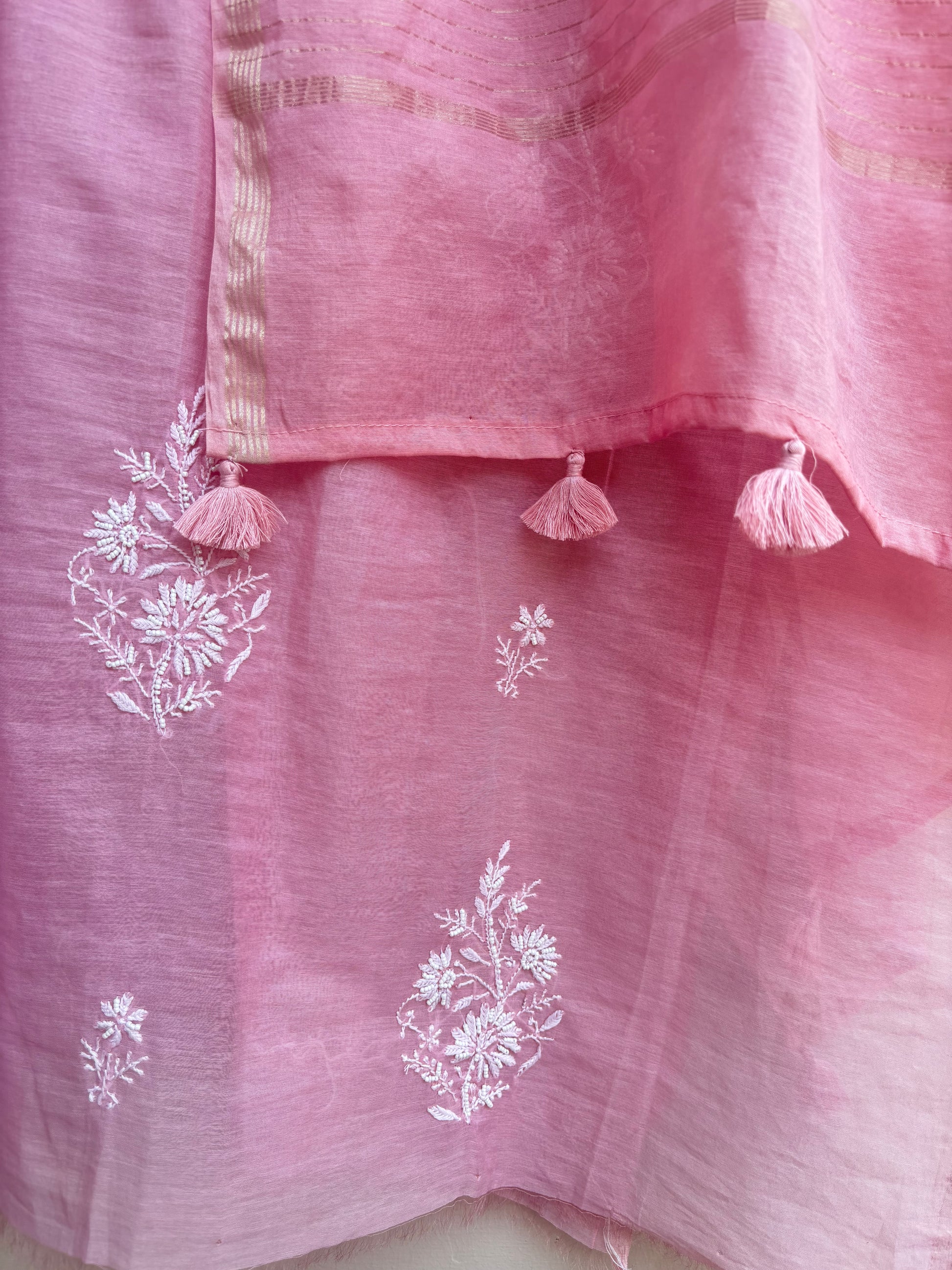 Blush Chikankari Unstitched Suit