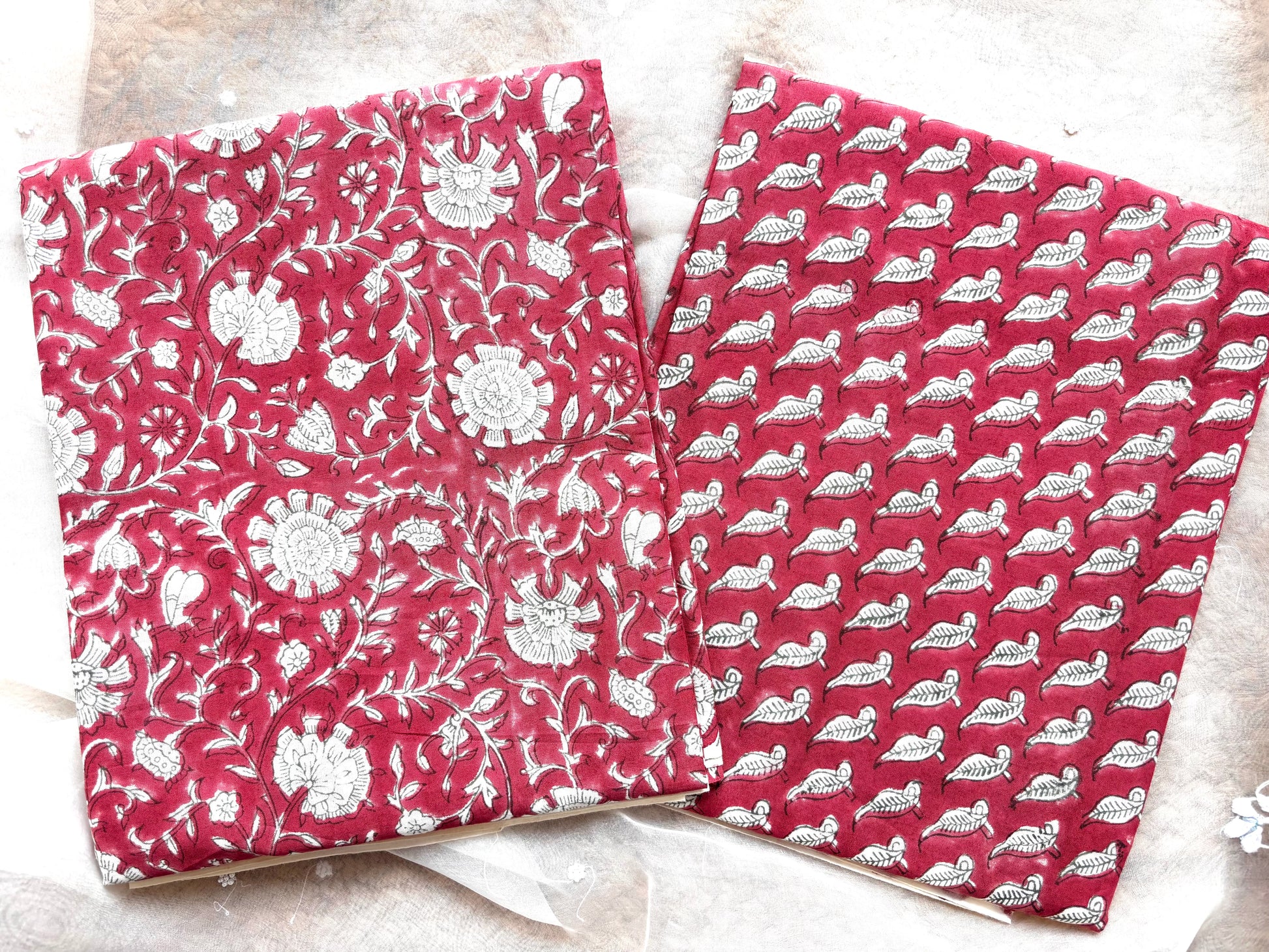 Rust Kalamkari Mulmul Cotton 2pc Set