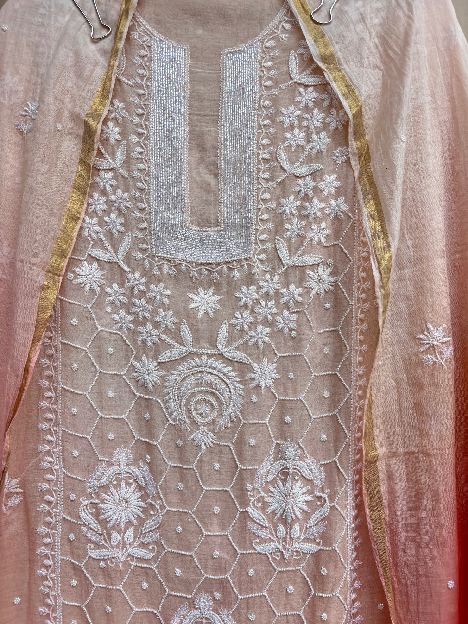 Close up of embroidery