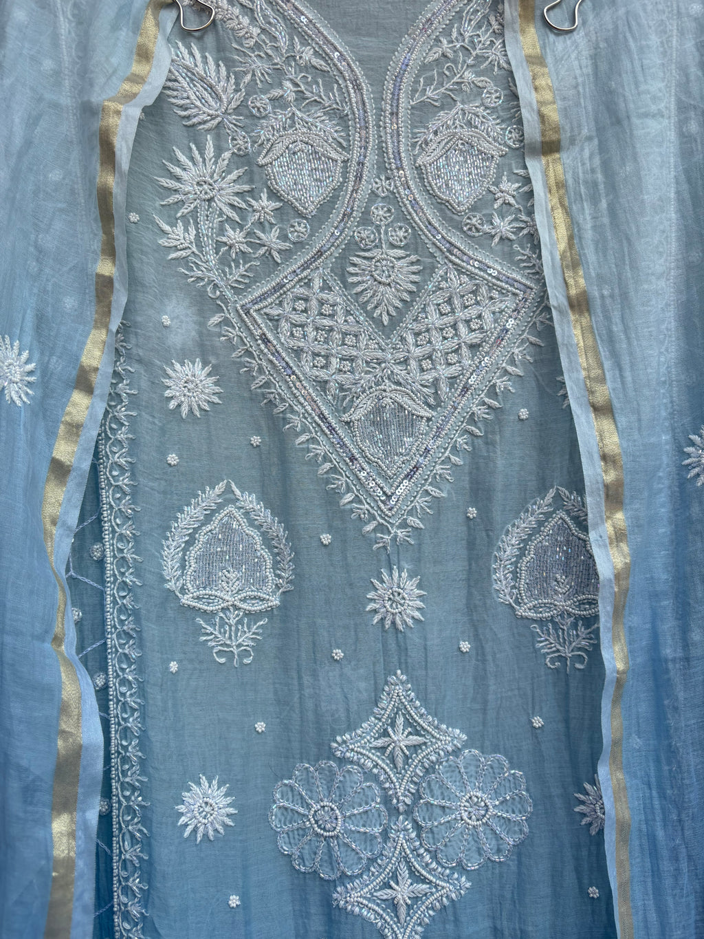 Close up of embroidery