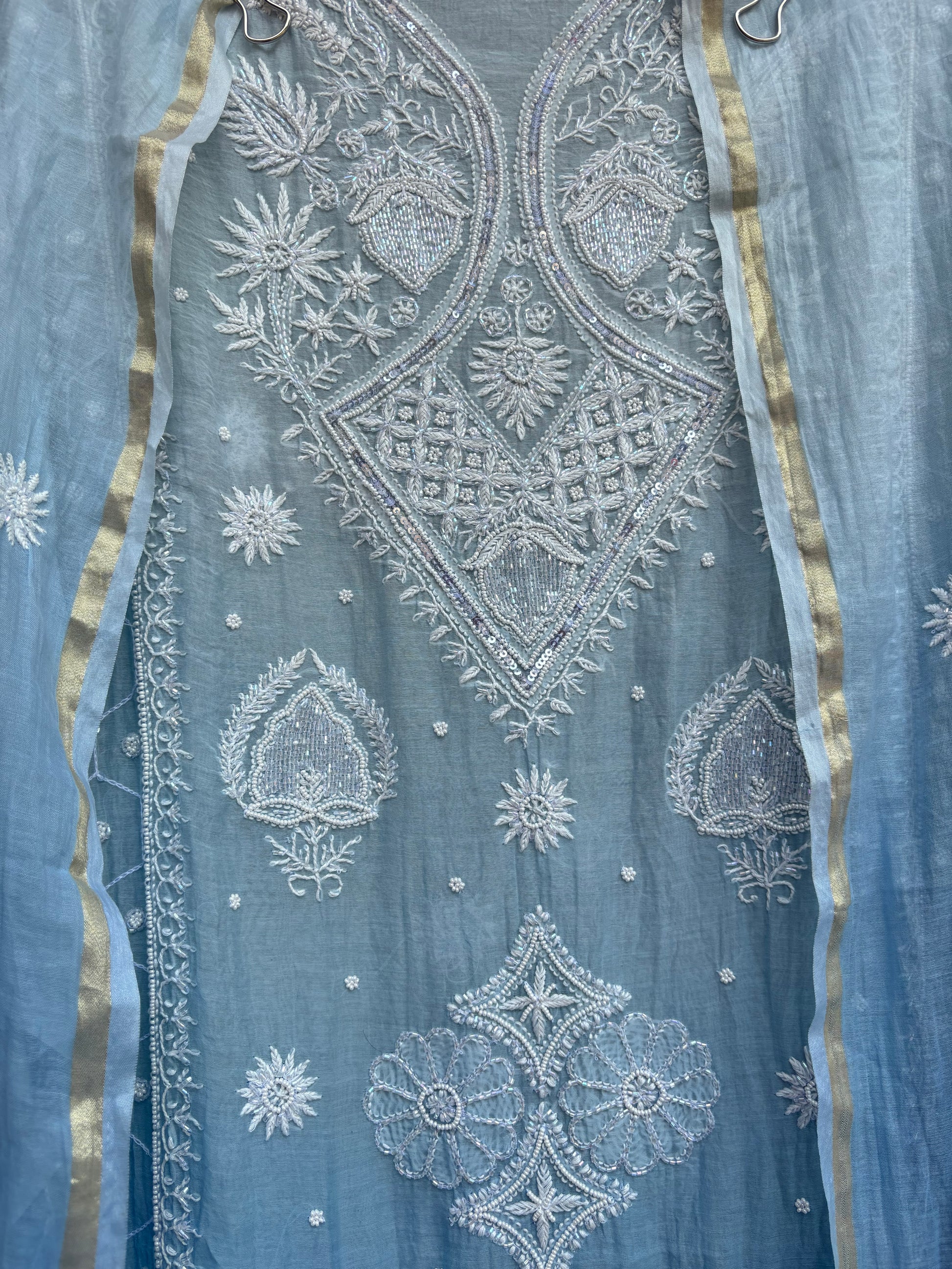 Close up of embroidery
