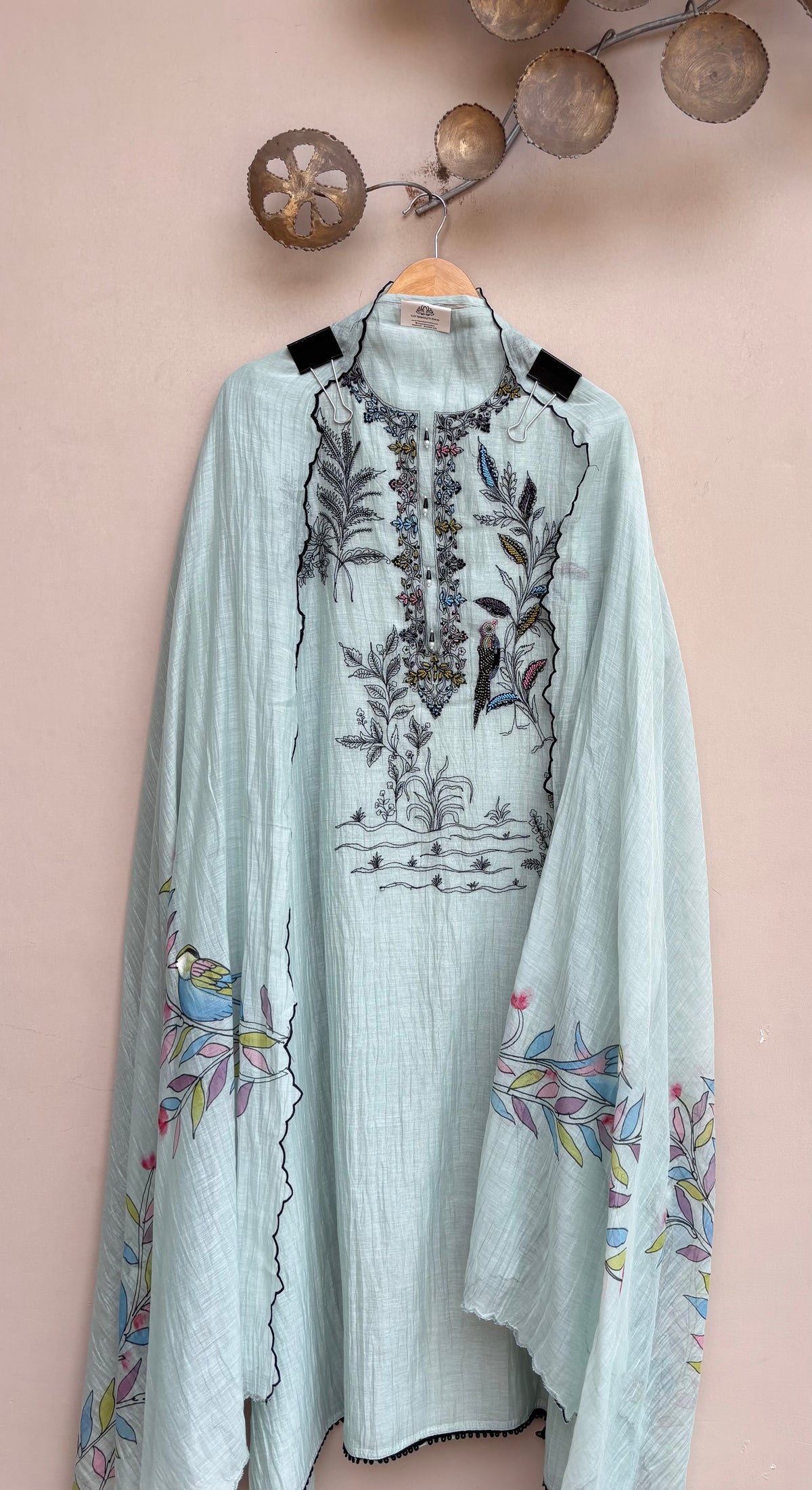 Zayba Grace Mulmul Chanderi Unstitched Suit