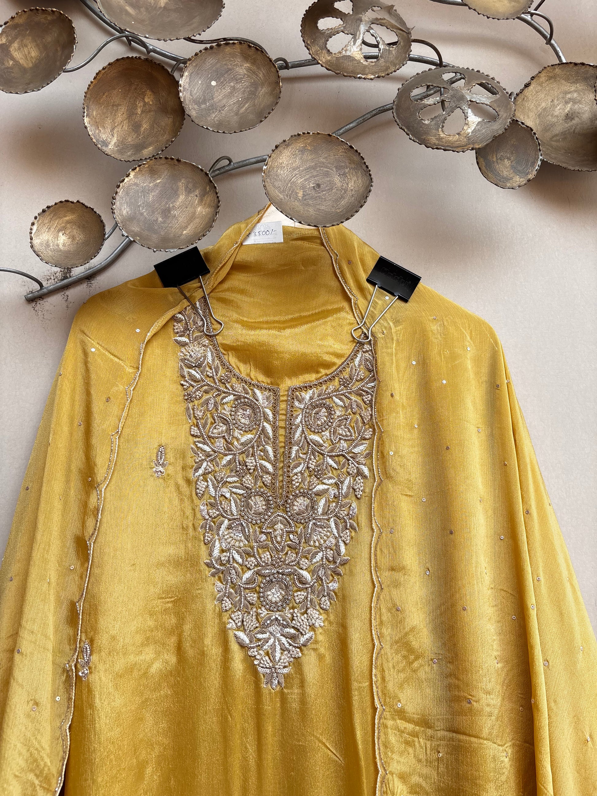 Sunlit Noor Zardozi Unstitched Suit