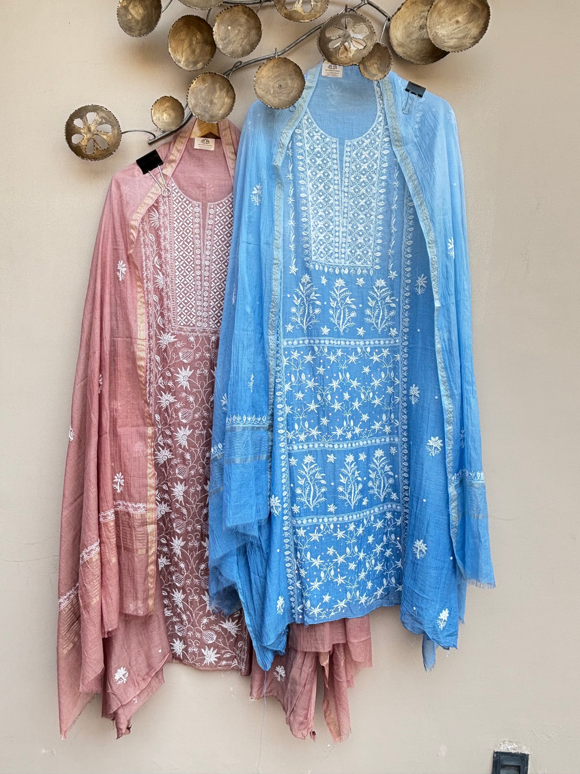 Mulchanderi Luckhnavi 3pc Unstitched Suit