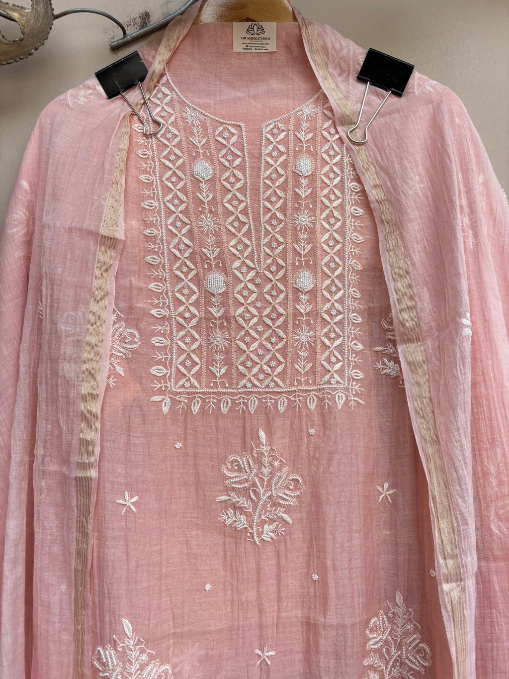 Close up of embroidery