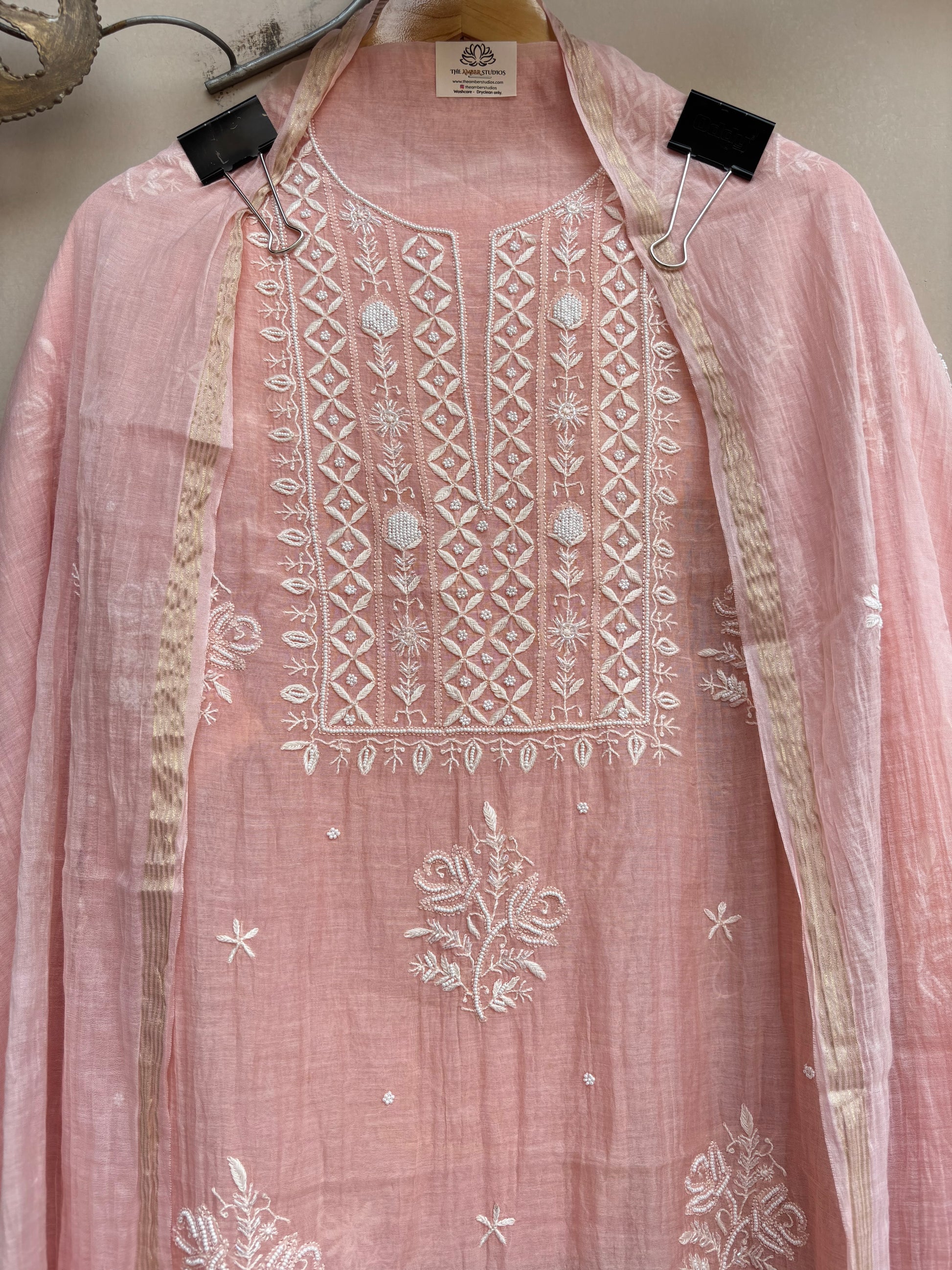 Close up of embroidery