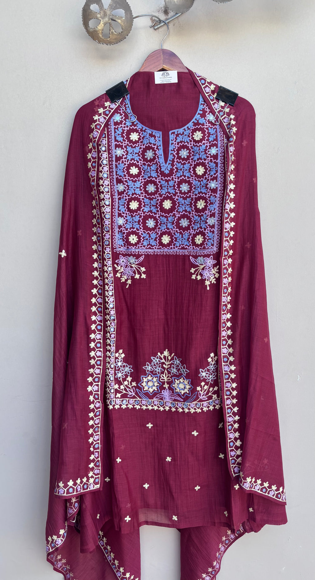 Zarmin Mulmul Chanderi Unstitched Suit
