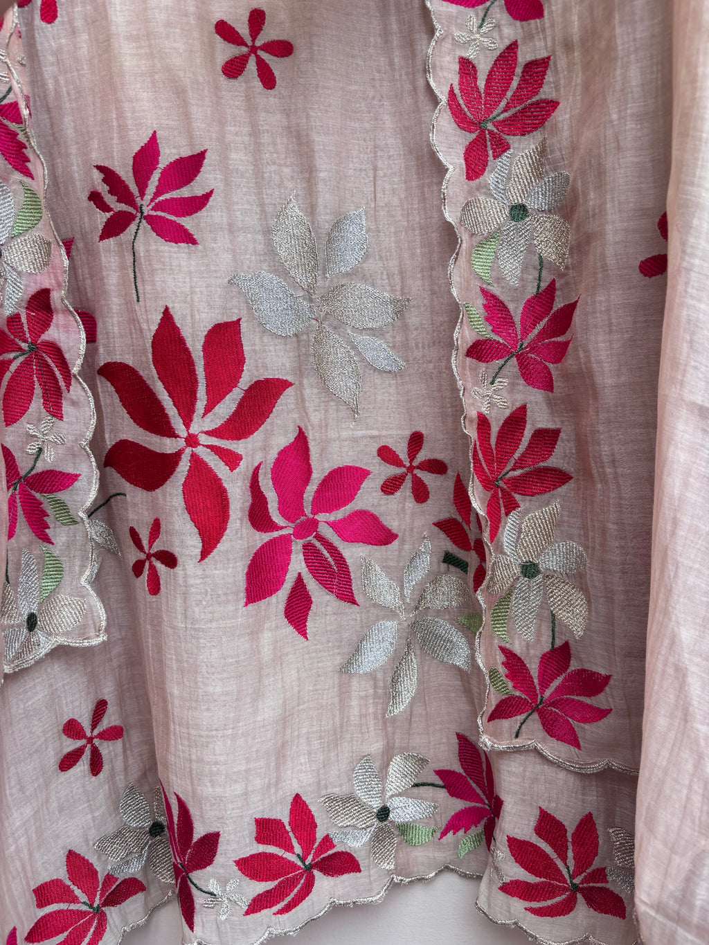 Yusra Veil Mulmul Chanderi Unstitched Suit
