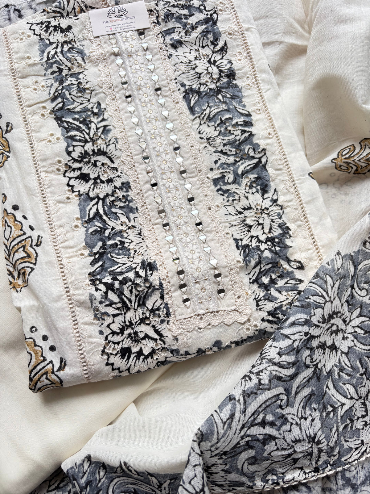 Madhuban Hakooba Cotton Unstitched Suit