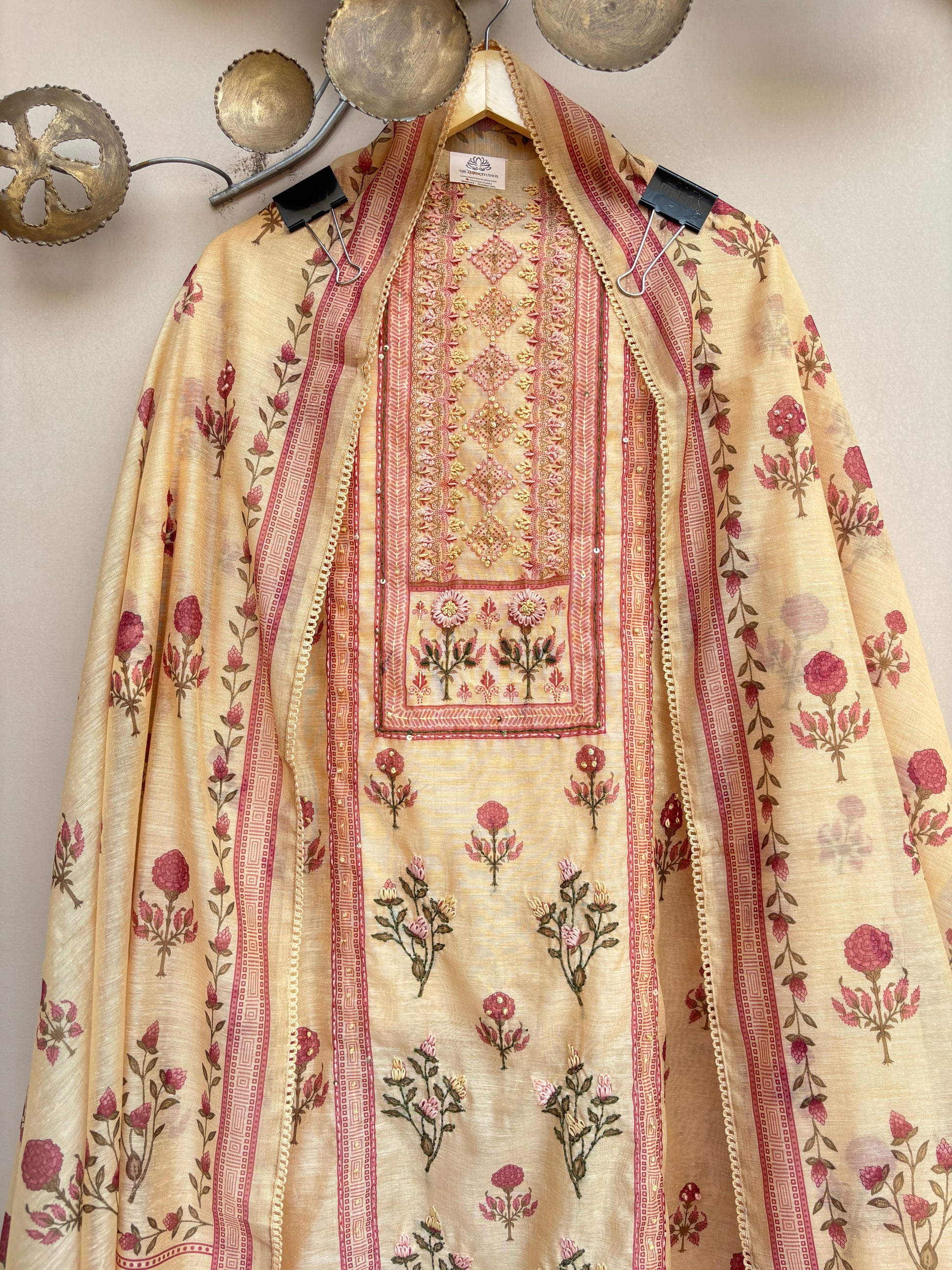 Blush Meadow Unstitched Suit