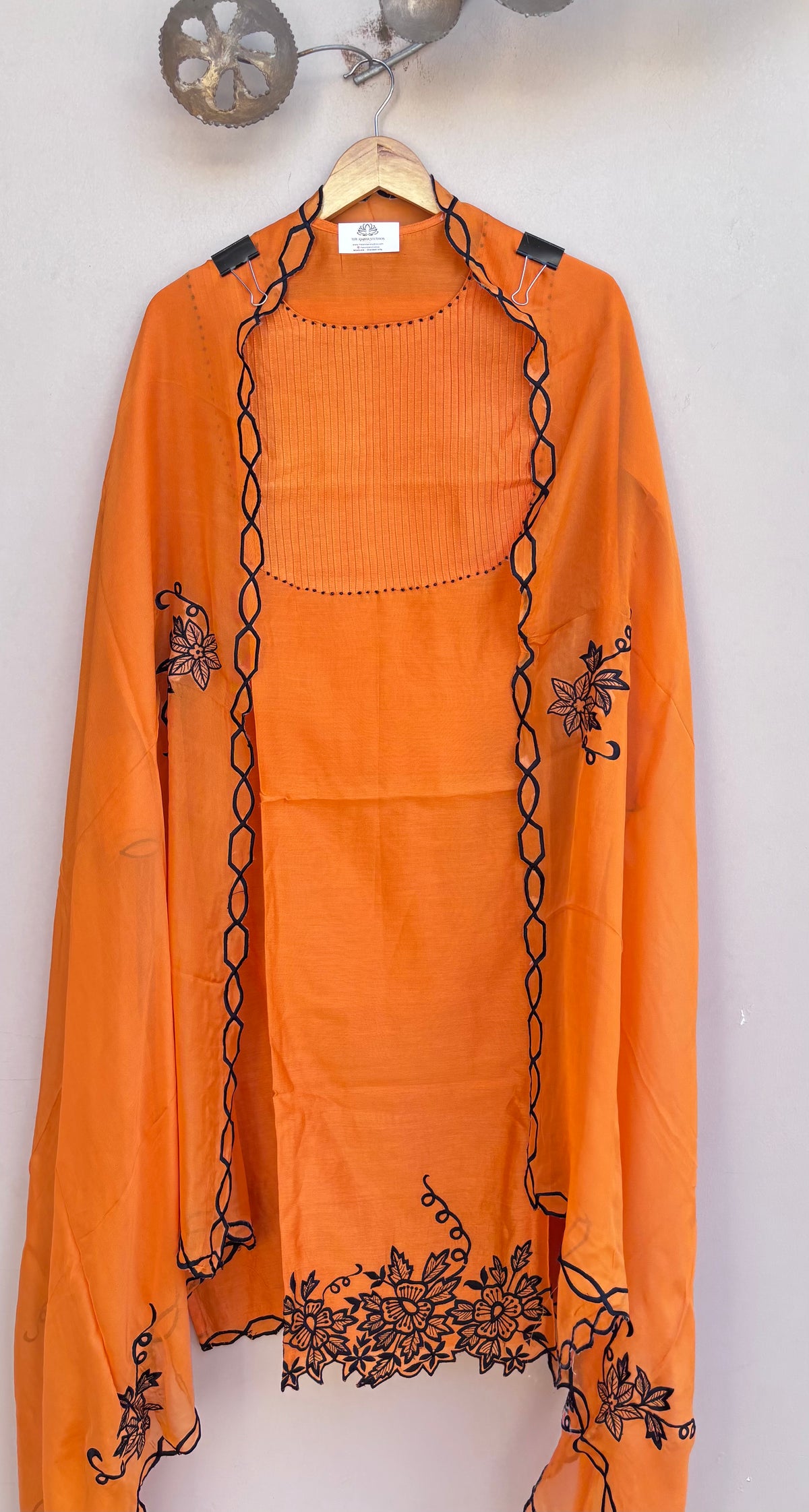 Shazmin Pure Chanderi Silk Unstitched Suit