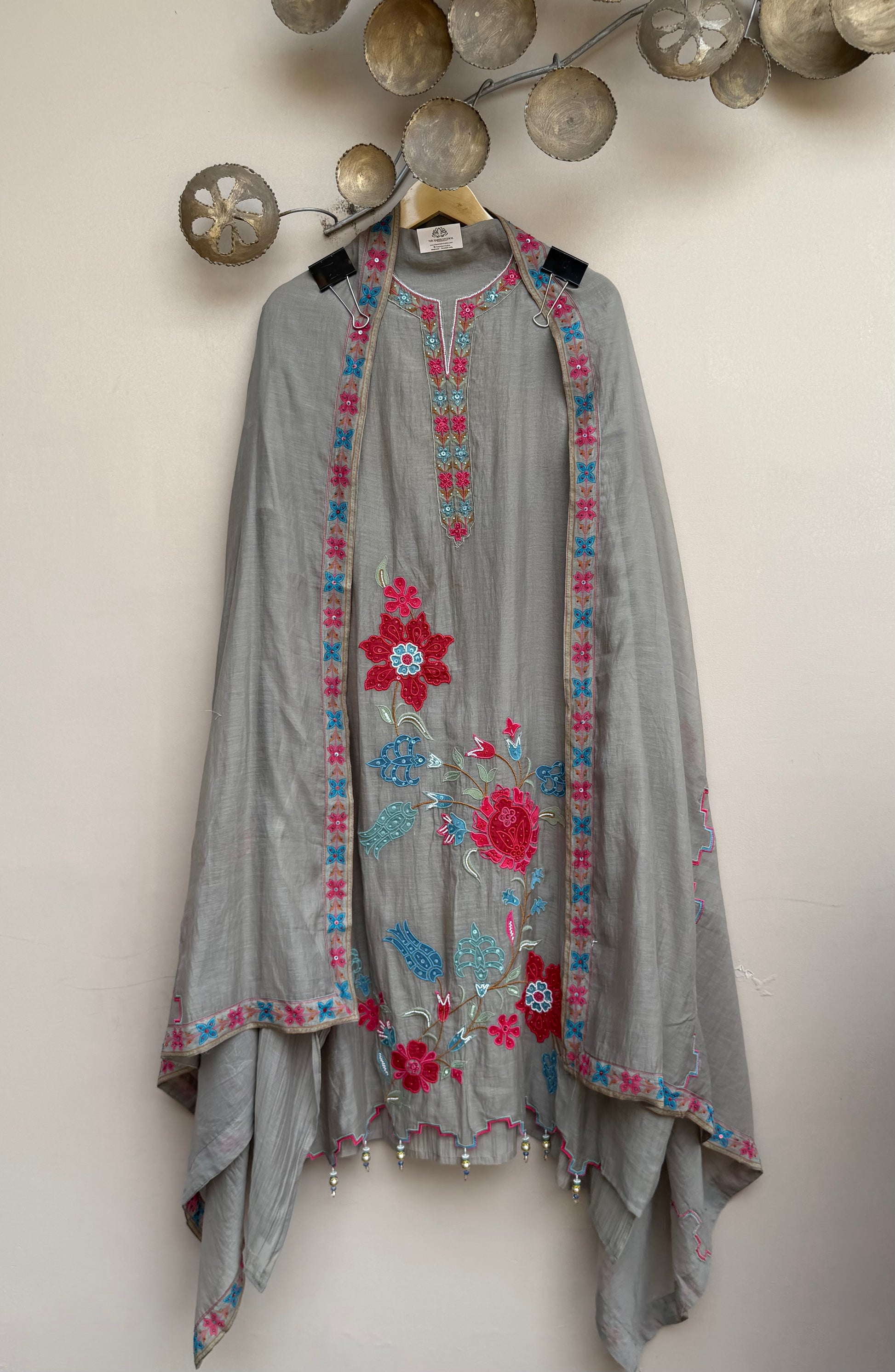 Aabroo Bloom Unstitched Suit