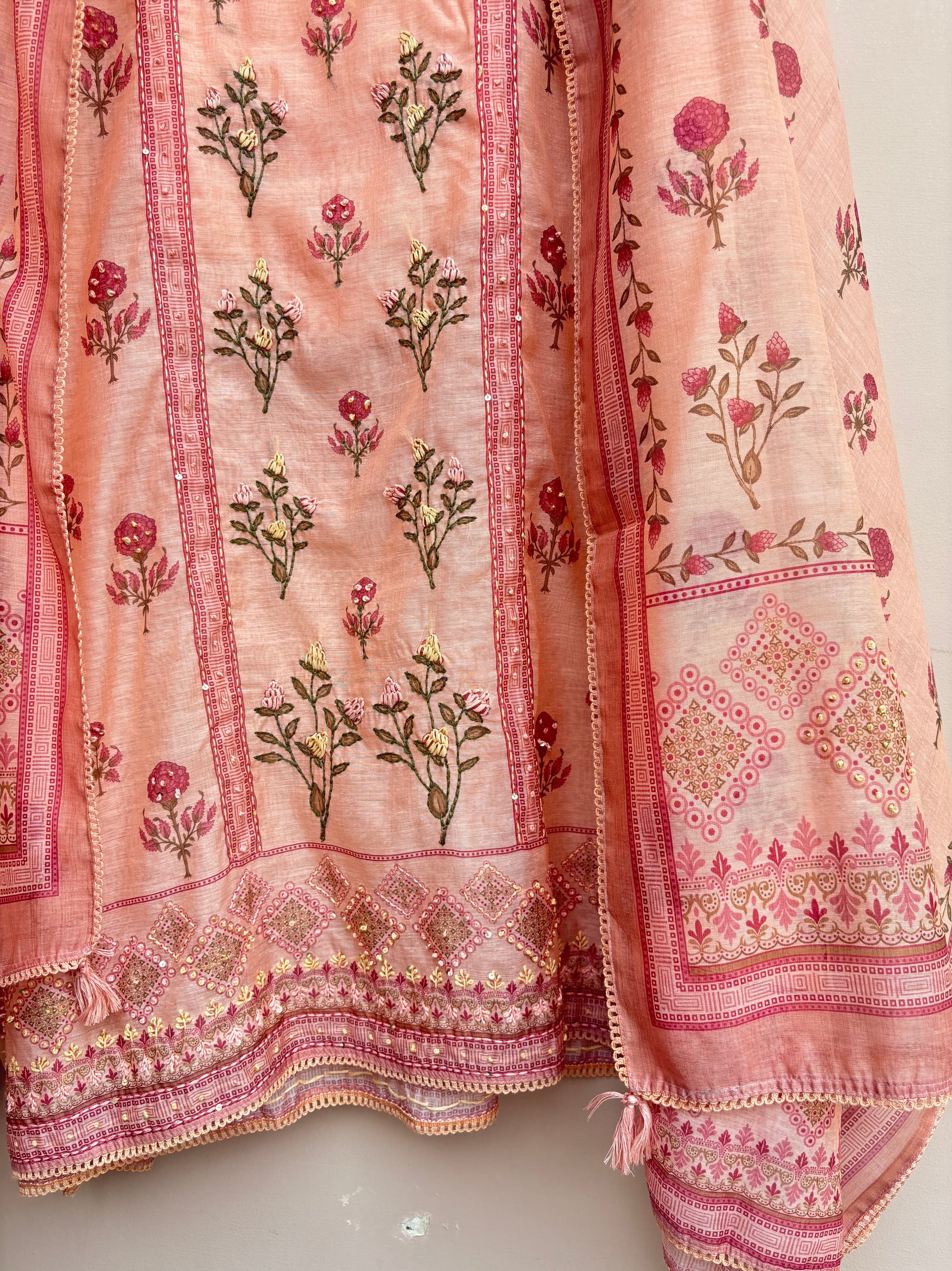 Blush Meadow Unstitched Suit