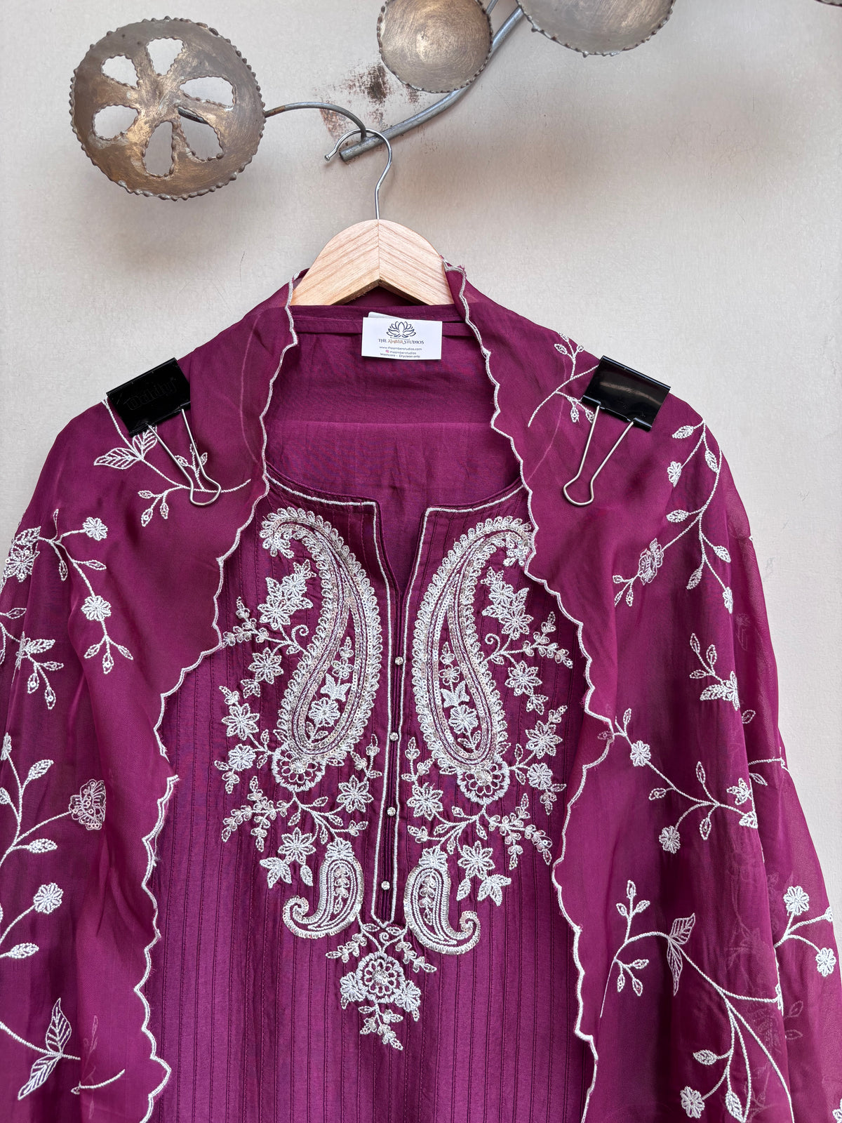 Reem Blossom Chanderi Unstitched Suit