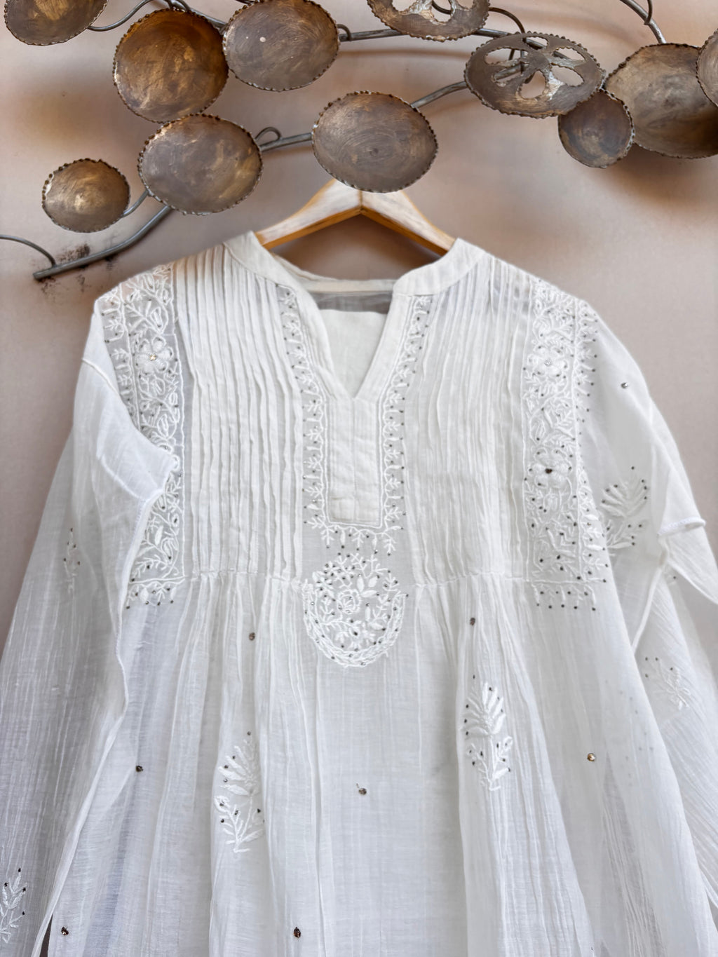 Ivory Noor Luckhnavi Unstitched Kurta Set