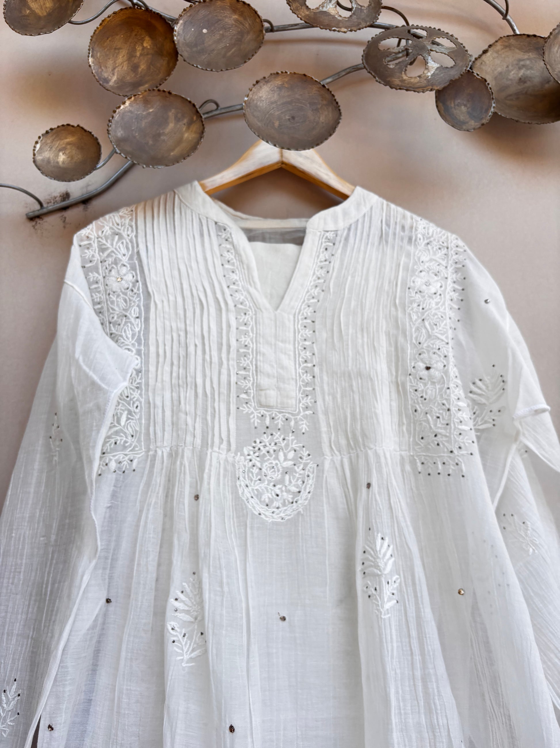 Ivory Noor Luckhnavi Unstitched Kurta Set