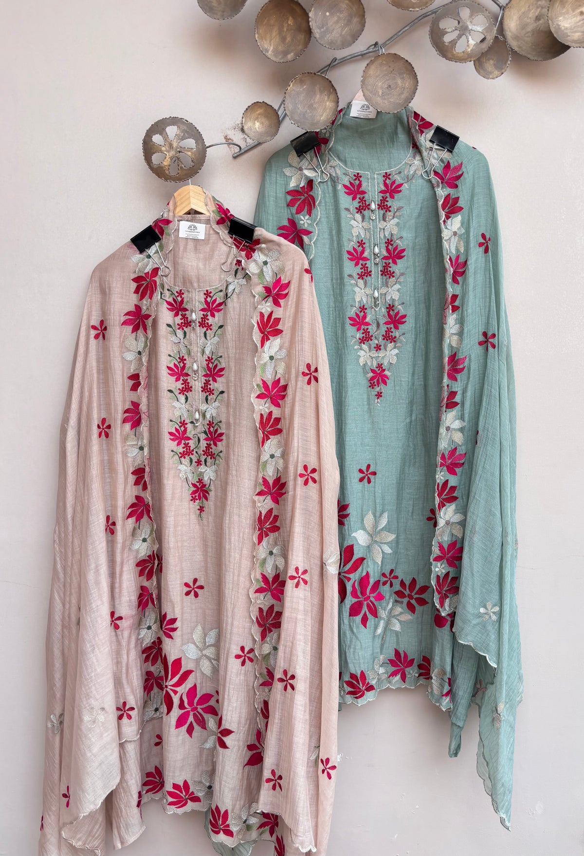 Yusra Veil Mulmul Chanderi Unstitched Suit