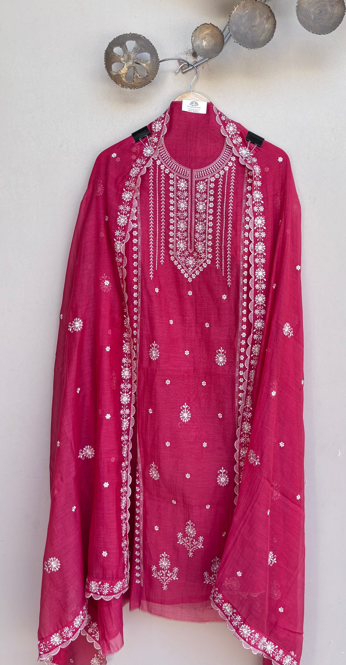 Pariza Mulmul Chanderi Unstitched Suit