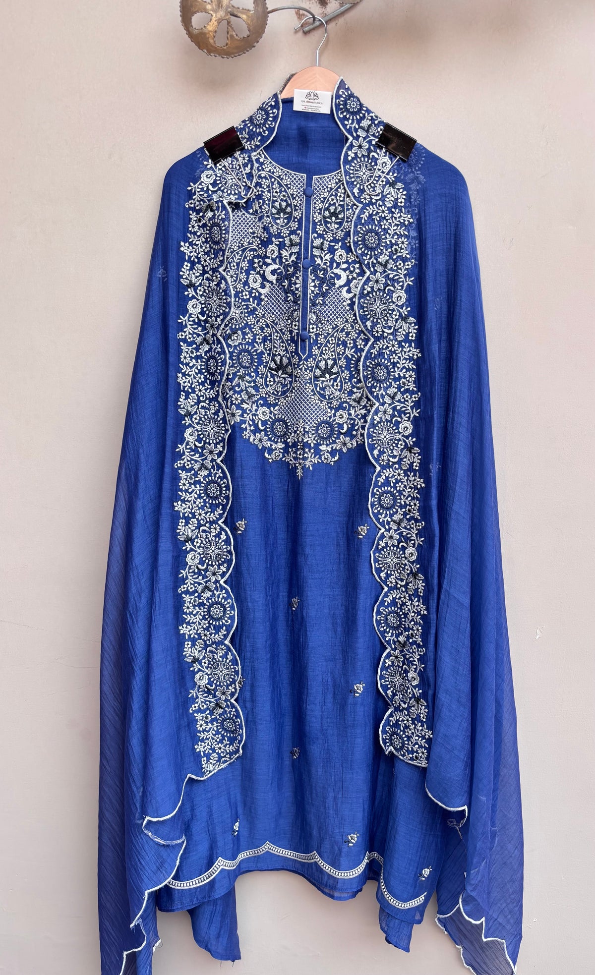 Lameesa Luxe Mulmul Chanderi Unstitched Suit