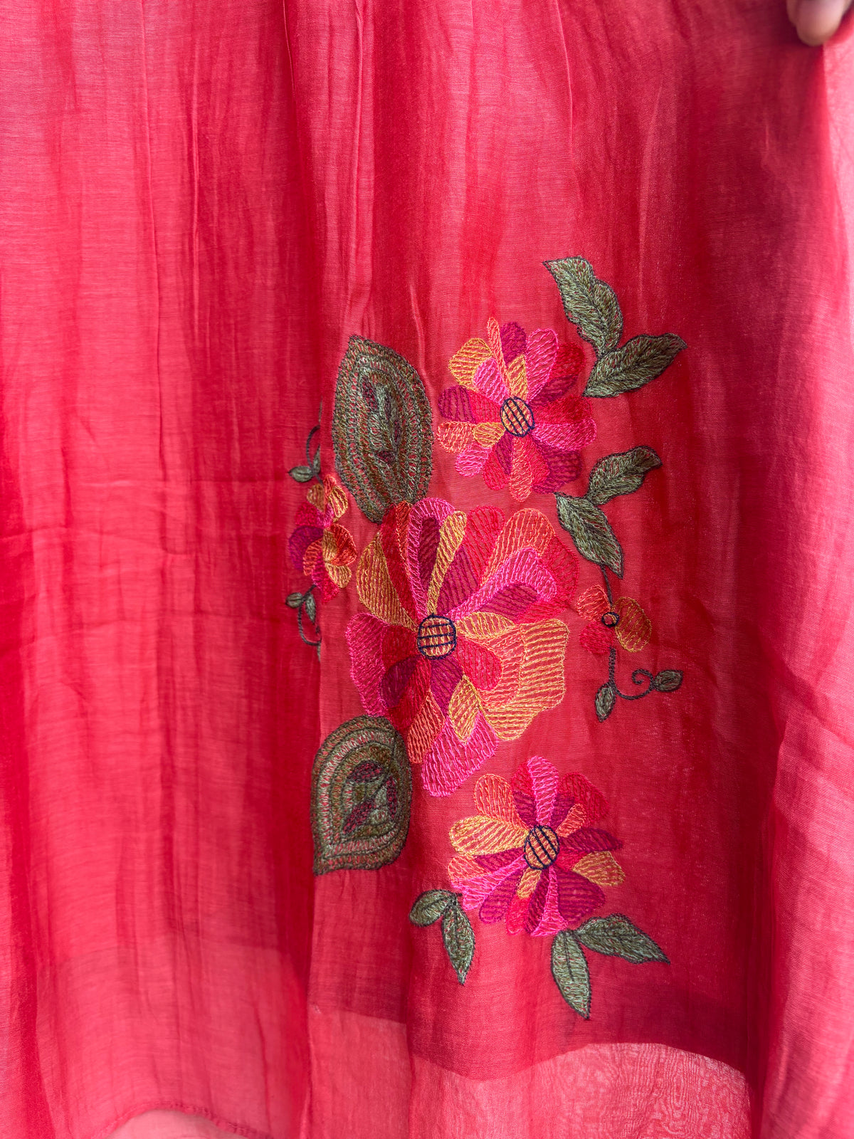 Mahnoor Mulmul Chanderi Kurta Set