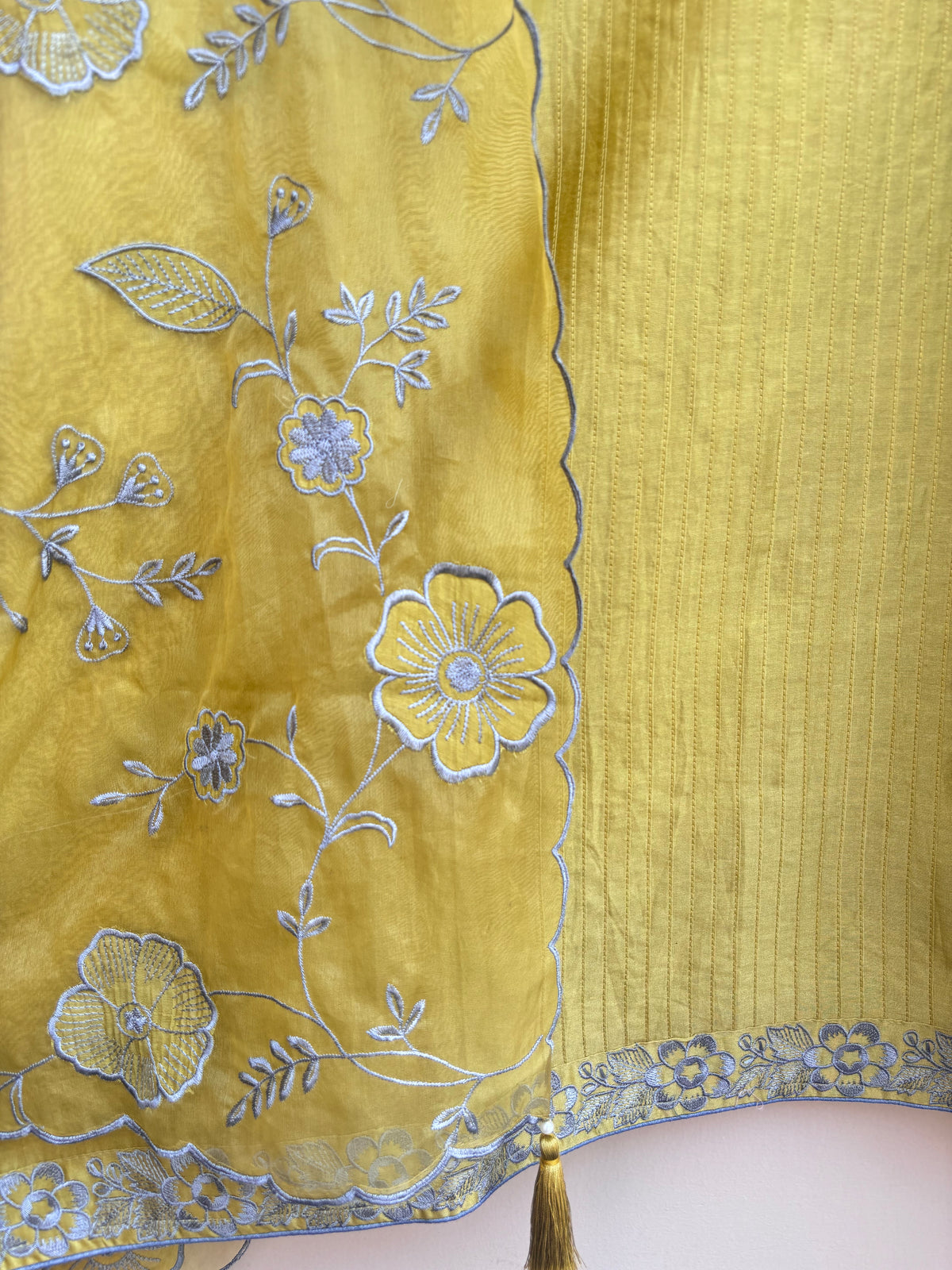 Rawaq Bloom Chanderi Unstitched Suit