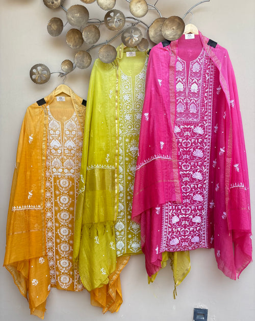 Noor Chikankari Unstitched Suit