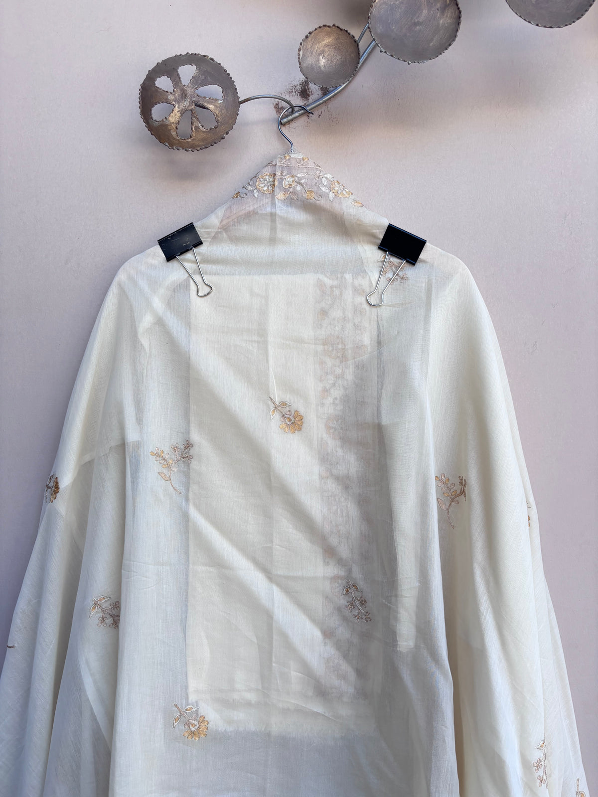 Rubaab Mulmul Chanderi Unstitched Suit