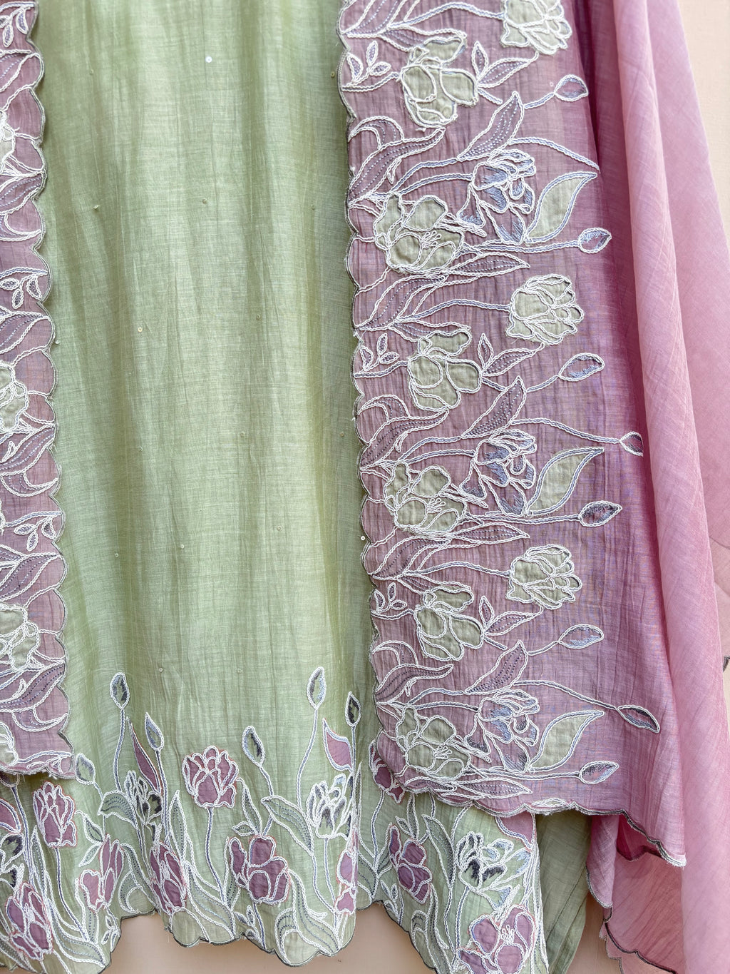 Tulip Whisper Unstitched Suit