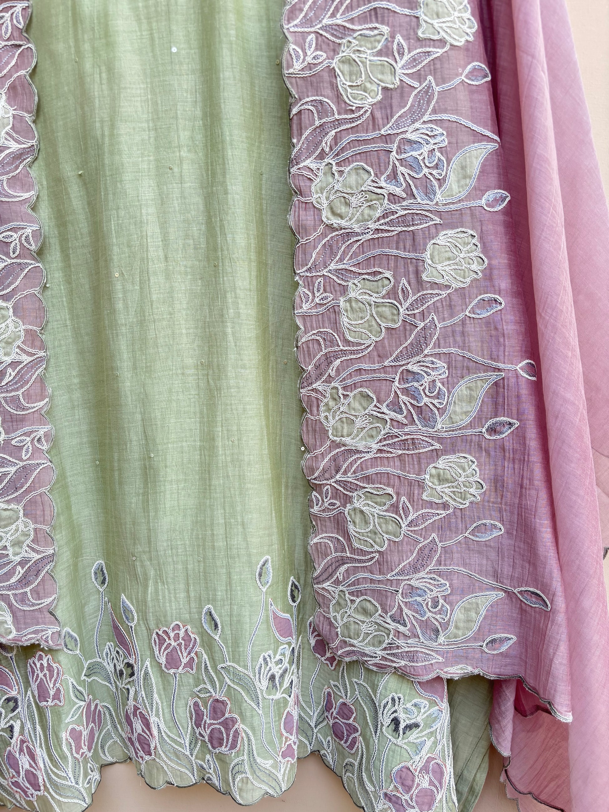 Tulip Whisper Unstitched Suit