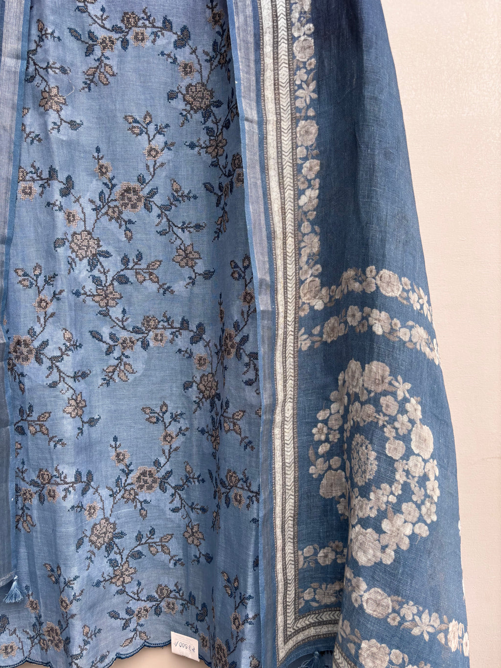 Blue Mirage Linen Unstitched Suit