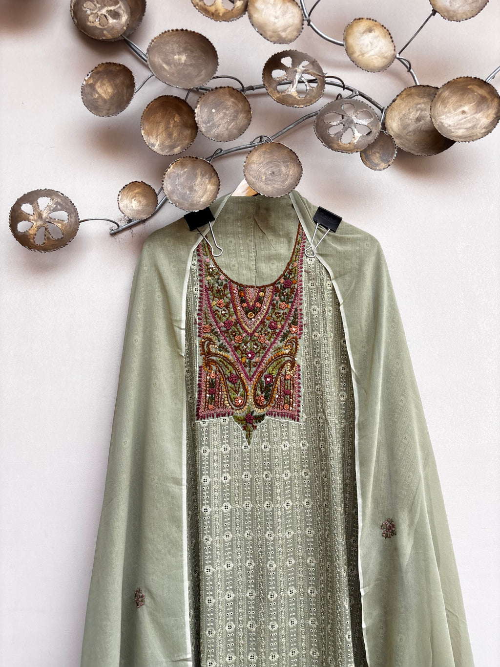 Mehndi Noor Georgette Unstitched Suit