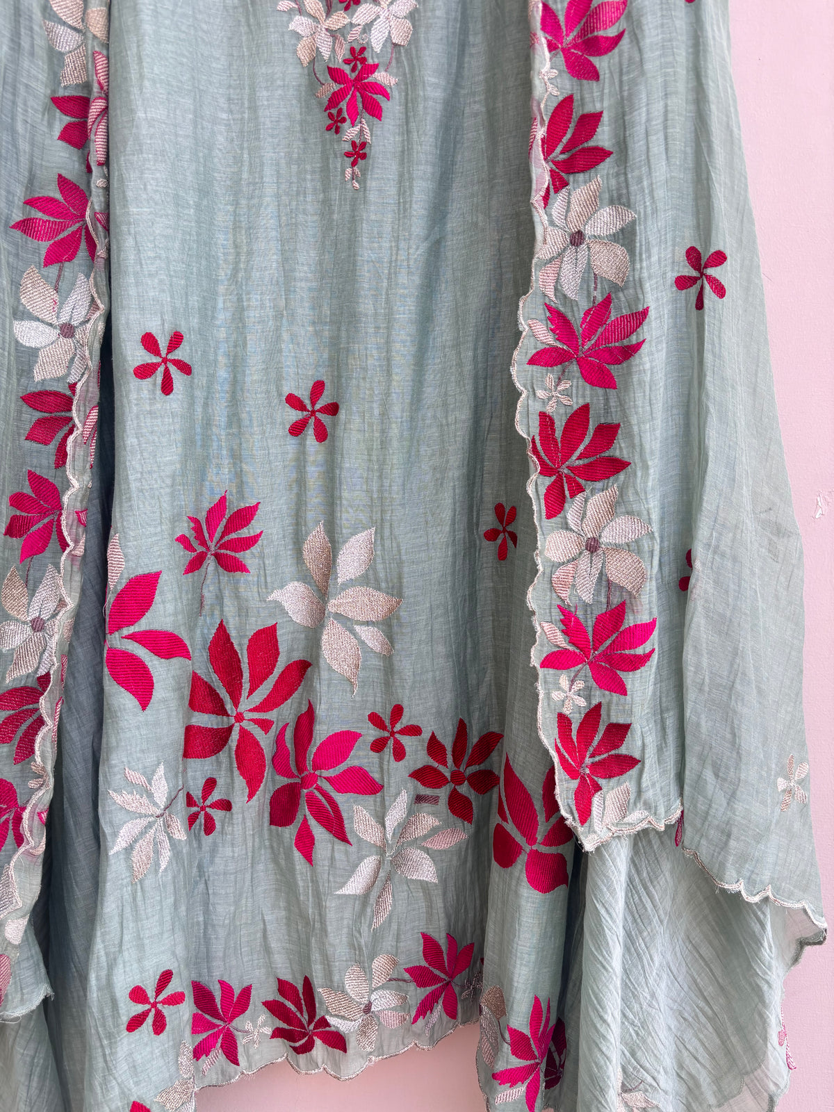 Yusra Veil Mulmul Chanderi Unstitched Suit