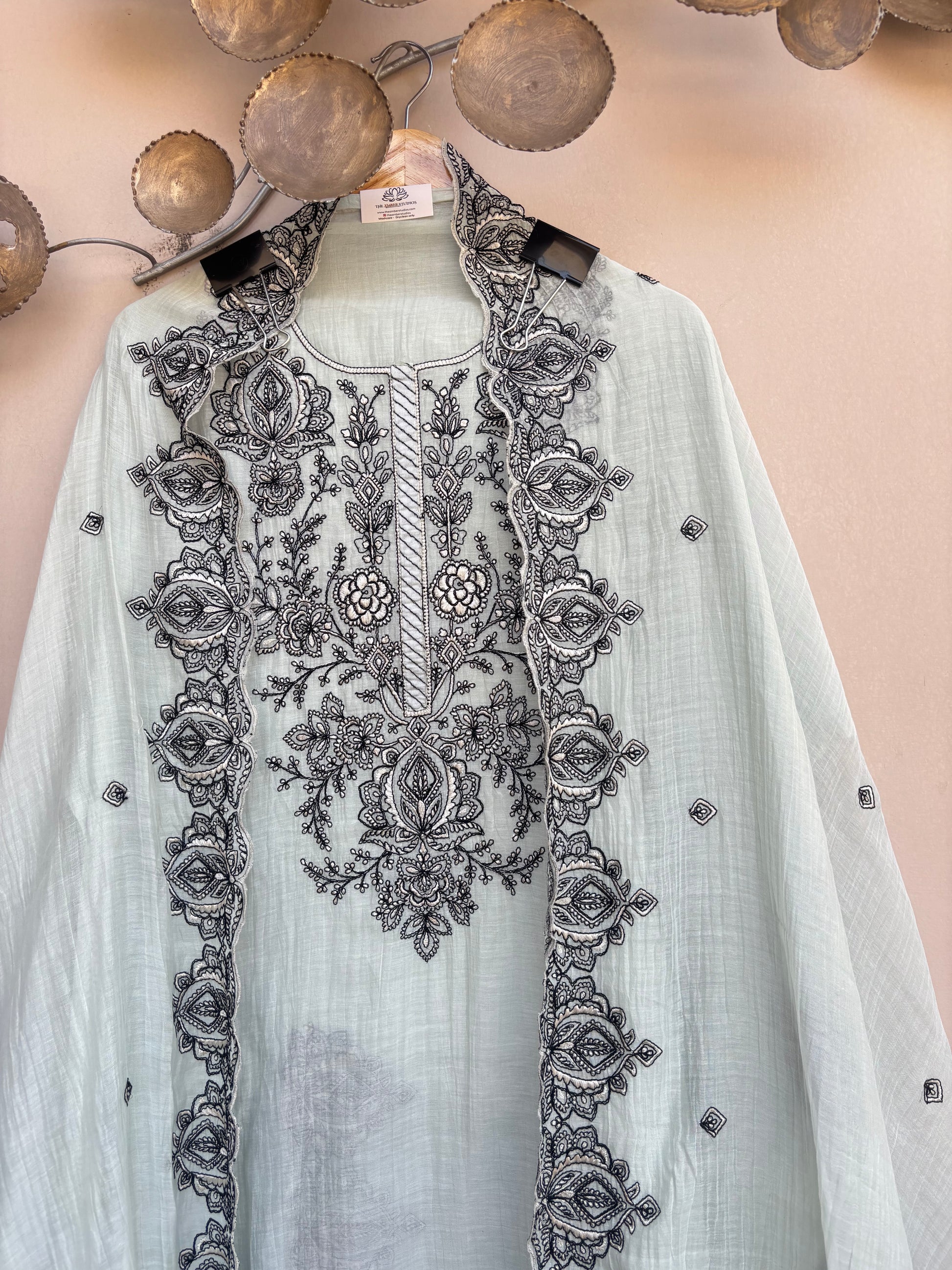 Celeste Garden Unstitched Suit