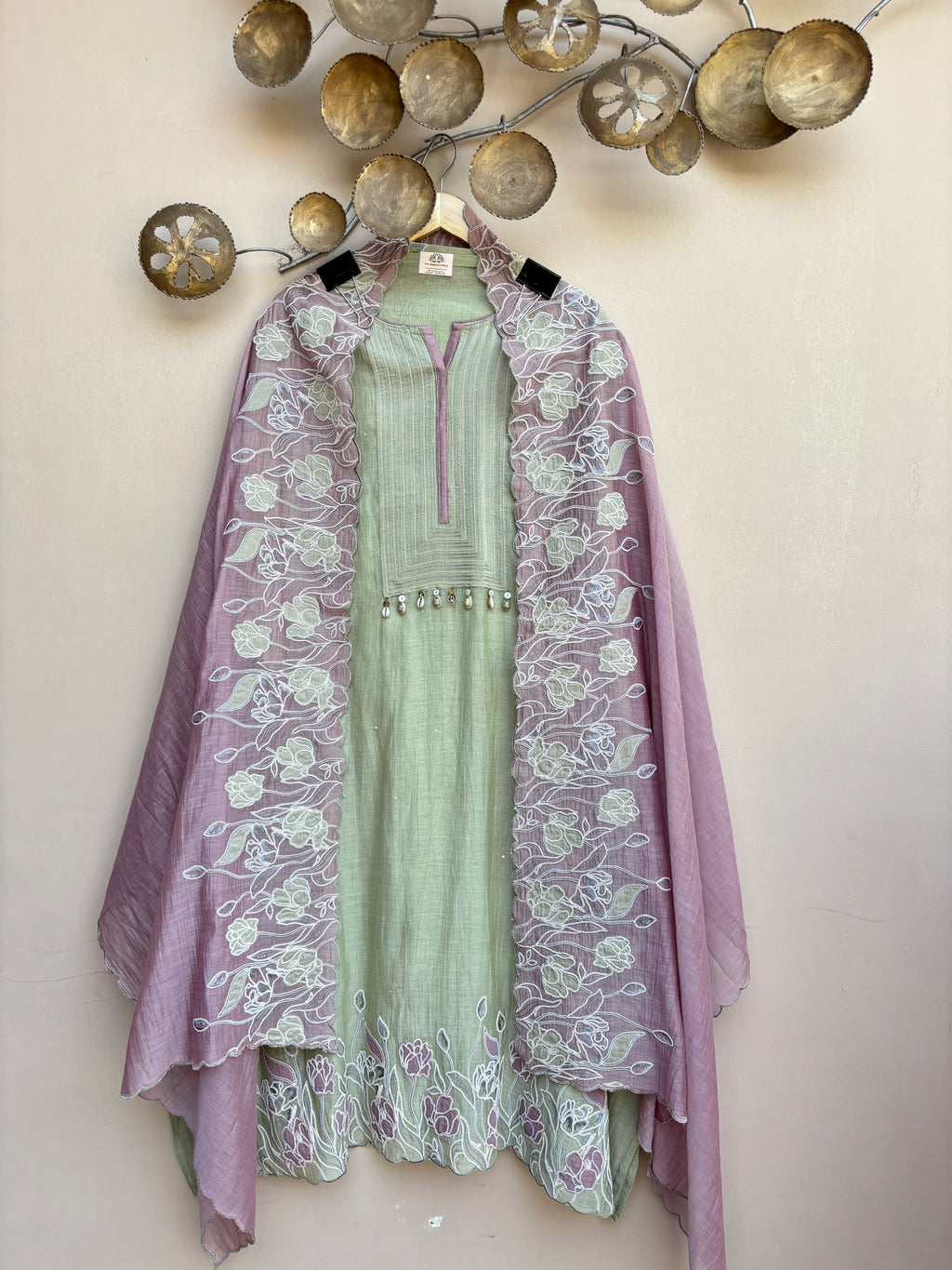 Tulip Whisper Unstitched Suit