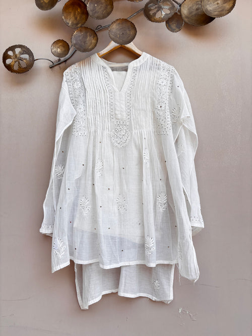 Ivory Noor Luckhnavi Unstitched Kurta Set